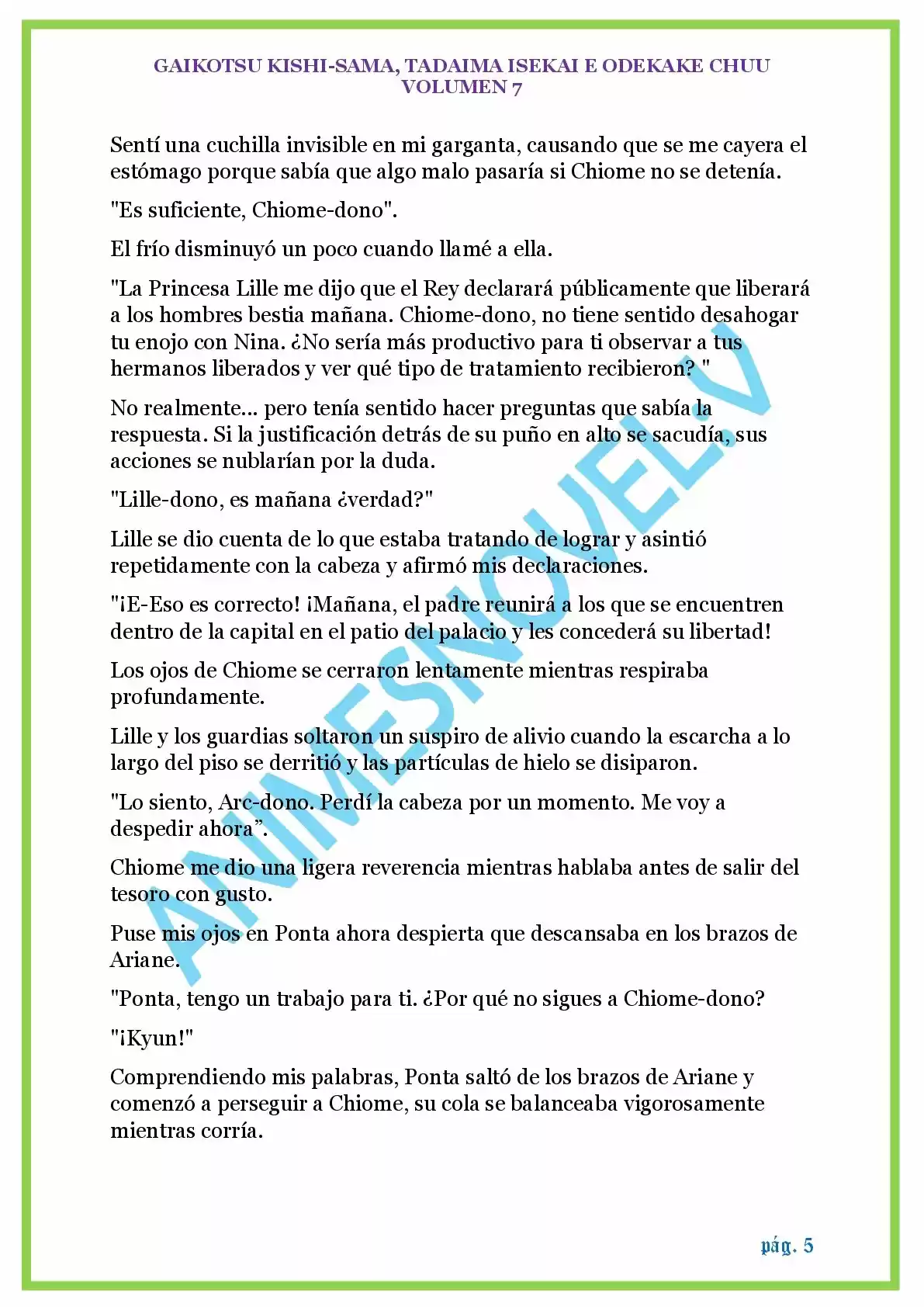 GAIKOTSU KISHI-SAMA (Novela) - Capítulo 160 - Página 5 - LectorTMOo