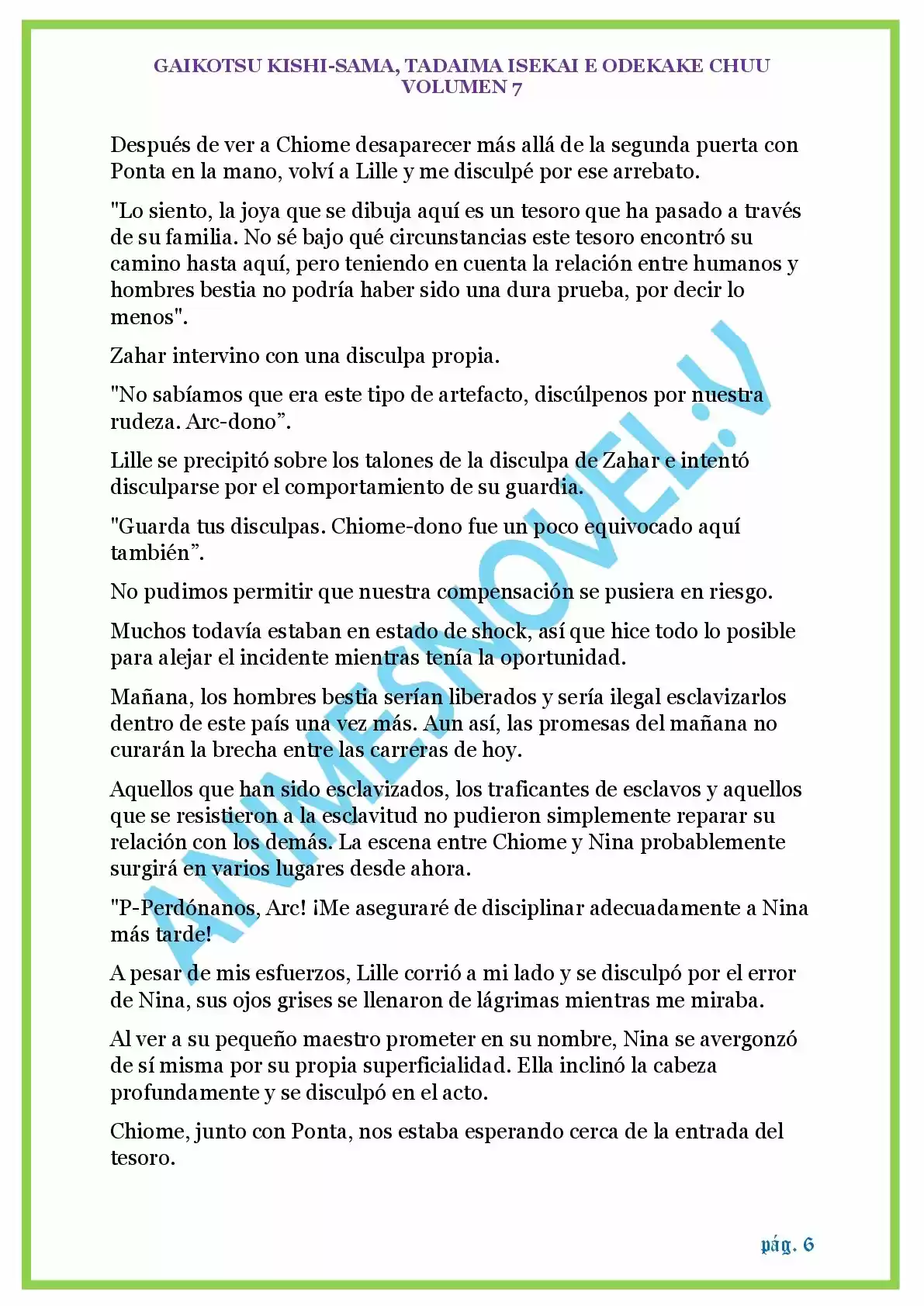 GAIKOTSU KISHI-SAMA (Novela) - Capítulo 160 - Página 6 - LectorTMOo