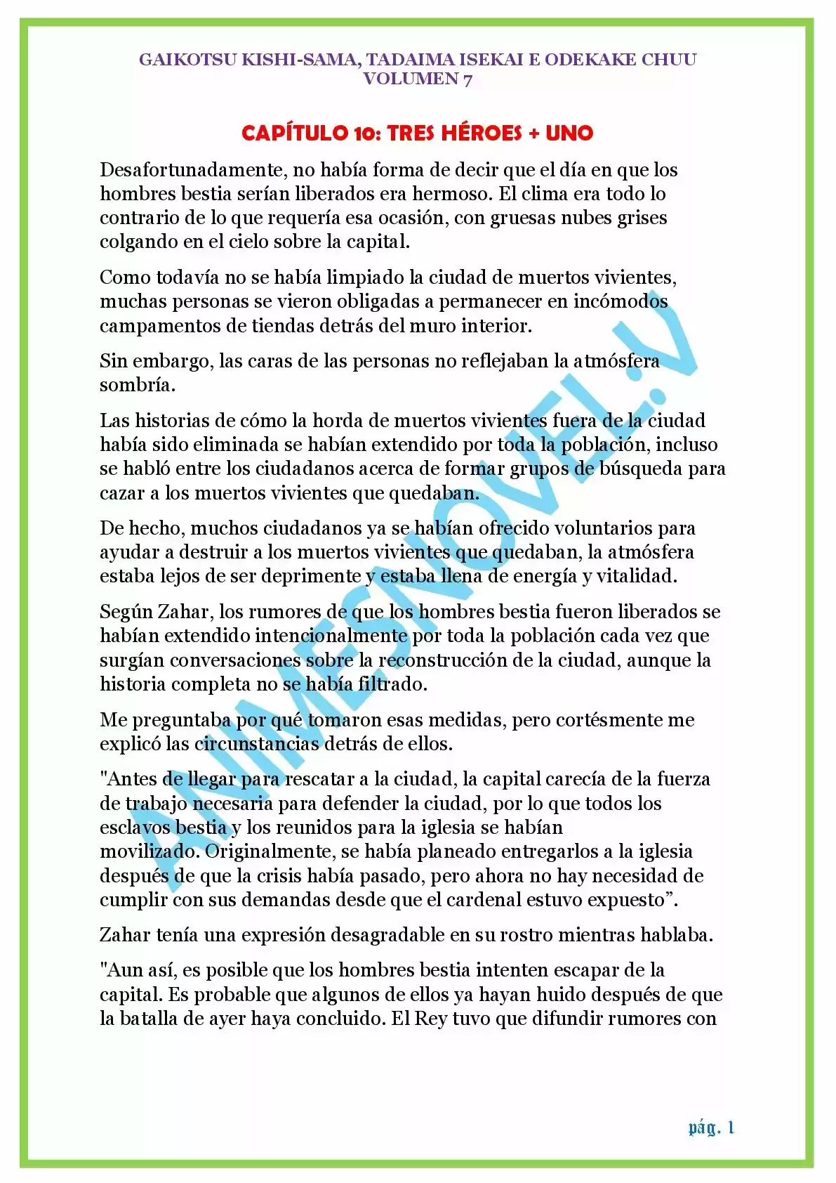 GAIKOTSU KISHI-SAMA (Novela) - Capítulo 161 - Página 1 - LectorTMOo