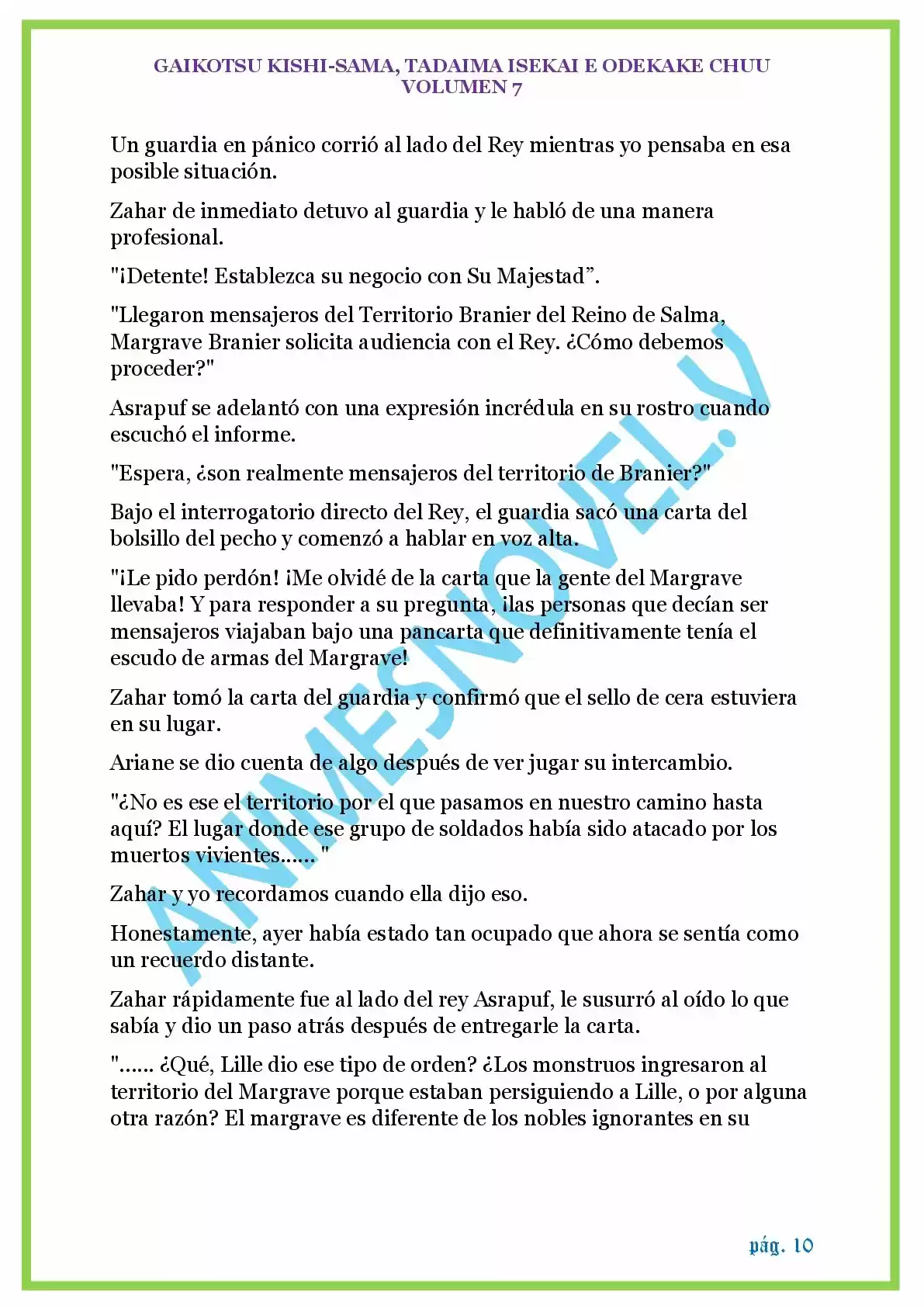 GAIKOTSU KISHI-SAMA (Novela) - Capítulo 161 - Página 10 - LectorTMOo