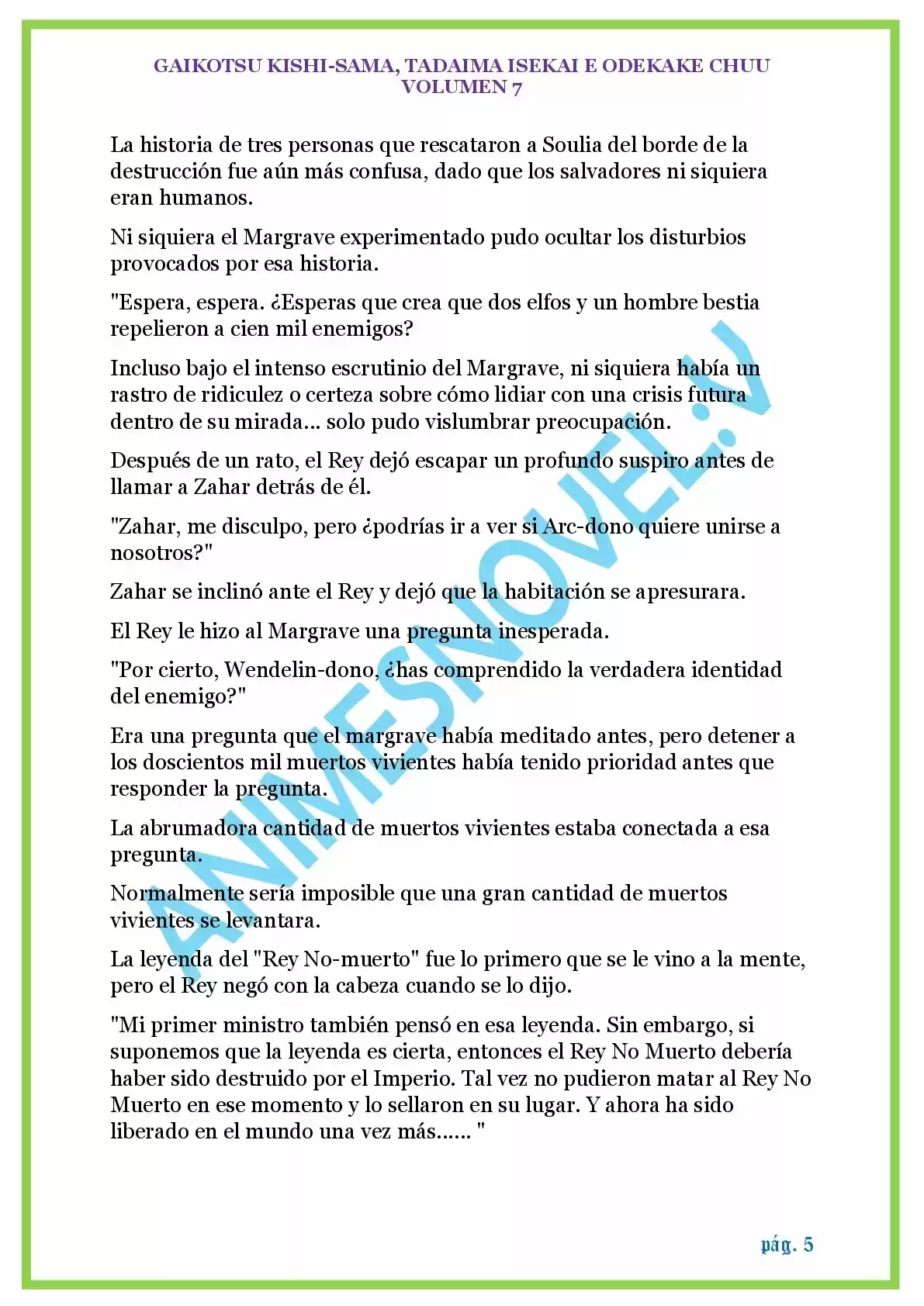 GAIKOTSU KISHI-SAMA (Novela) - Capítulo 162 - Página 5 - LectorTMOo