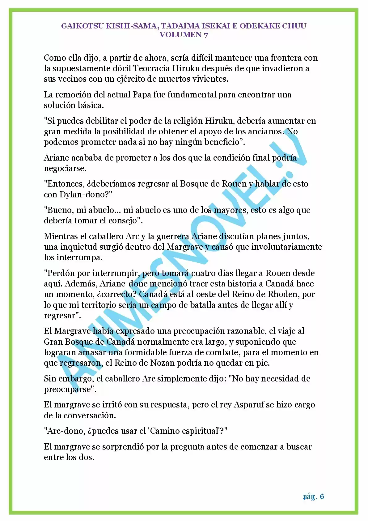 GAIKOTSU KISHI-SAMA (Novela) - Capítulo 163 - Página 6 - LectorTMOo