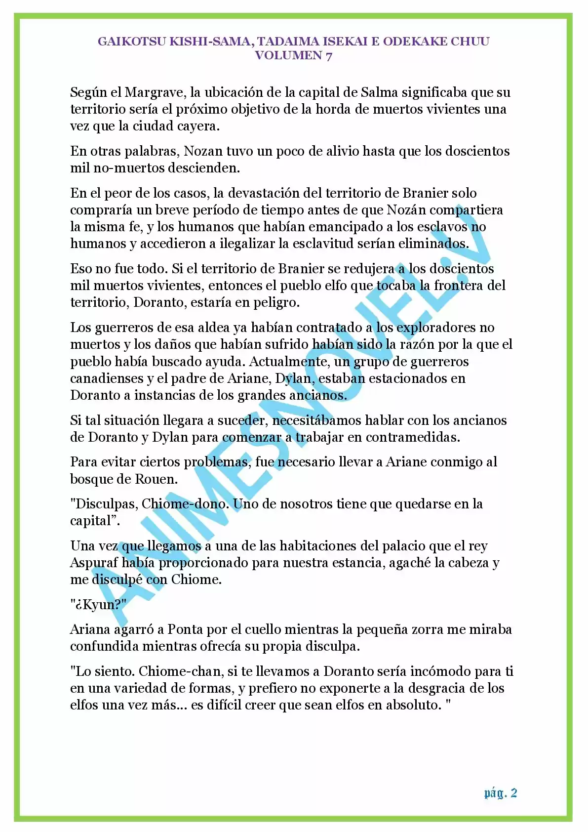 GAIKOTSU KISHI-SAMA (Novela) - Capítulo 164 - Página 2 - LectorTMOo