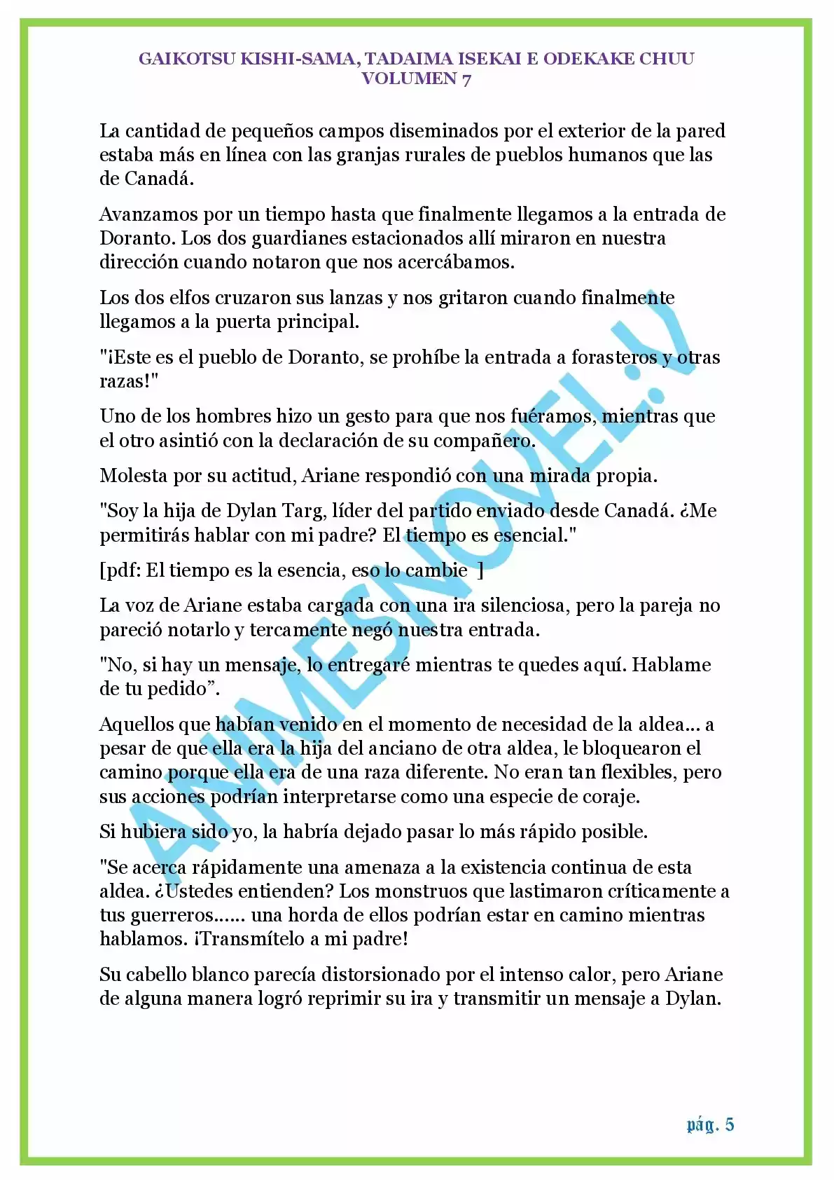 GAIKOTSU KISHI-SAMA (Novela) - Capítulo 164 - Página 5 - LectorTMOo