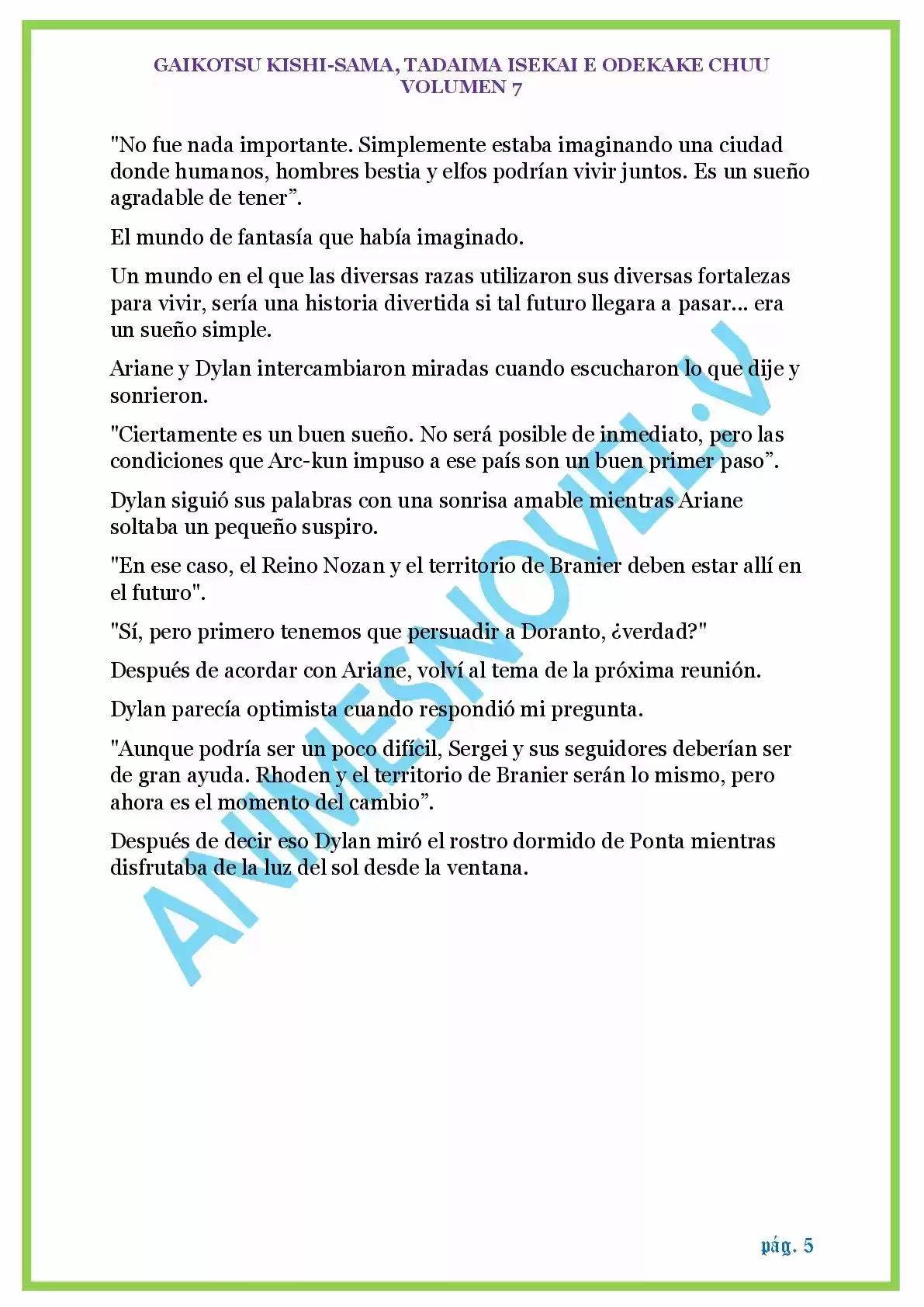 GAIKOTSU KISHI-SAMA (Novela) - Capítulo 165 - Página 5 - LectorTMOo