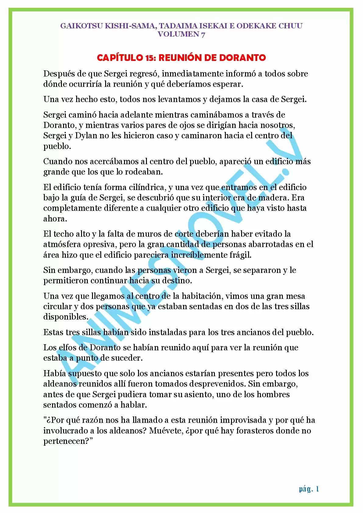 GAIKOTSU KISHI-SAMA (Novela) - Capítulo 166 - Página 1 - LectorTMOo