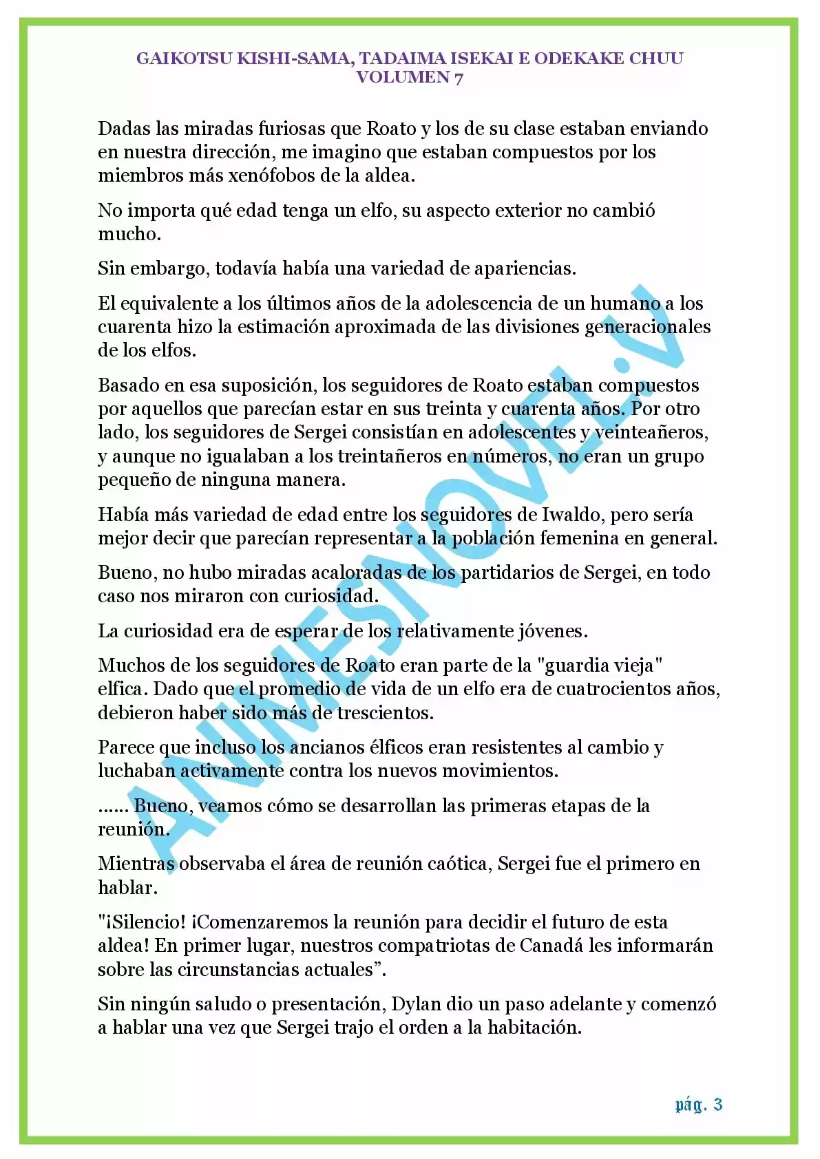 GAIKOTSU KISHI-SAMA (Novela) - Capítulo 166 - Página 3 - LectorTMOo
