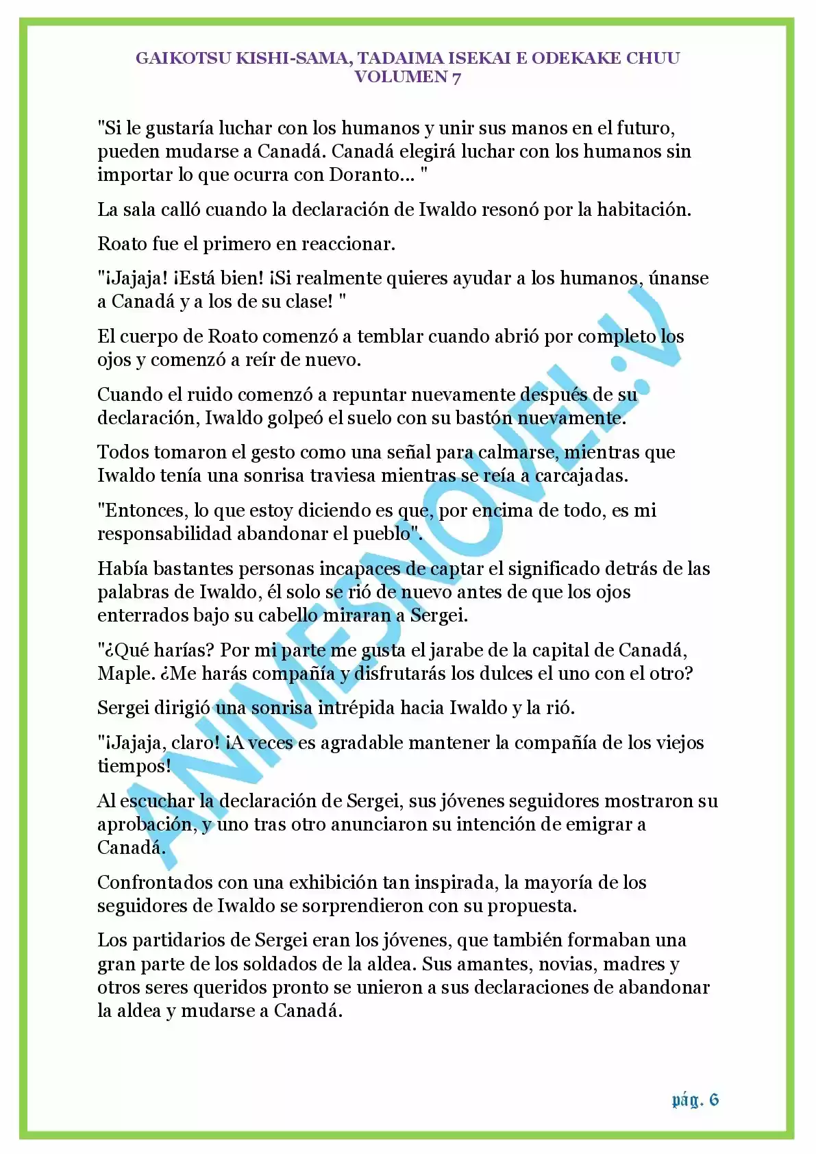 GAIKOTSU KISHI-SAMA (Novela) - Capítulo 166 - Página 6 - LectorTMOo