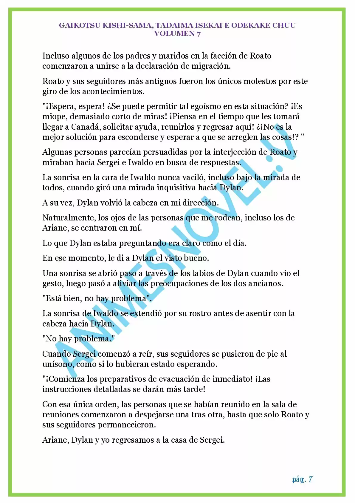GAIKOTSU KISHI-SAMA (Novela) - Capítulo 166 - Página 7 - LectorTMOo