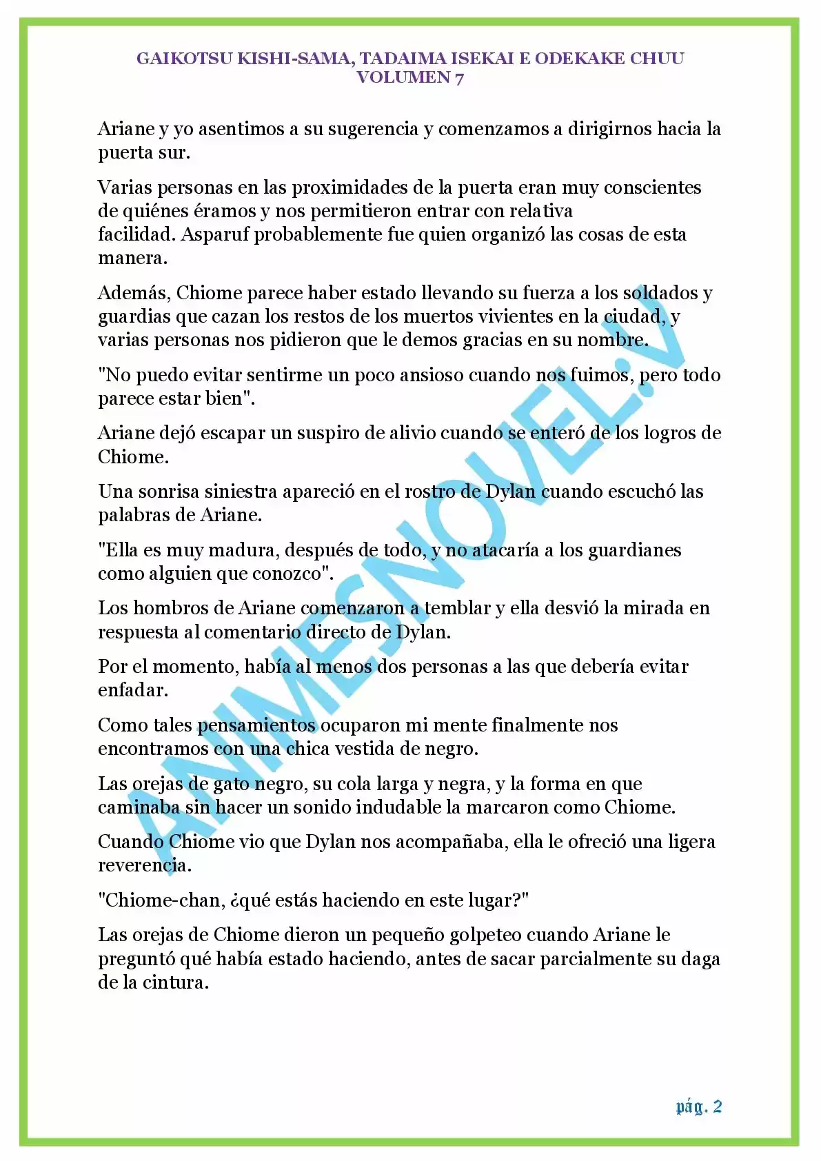GAIKOTSU KISHI-SAMA (Novela) - Capítulo 167 - Página 2 - LectorTMOo