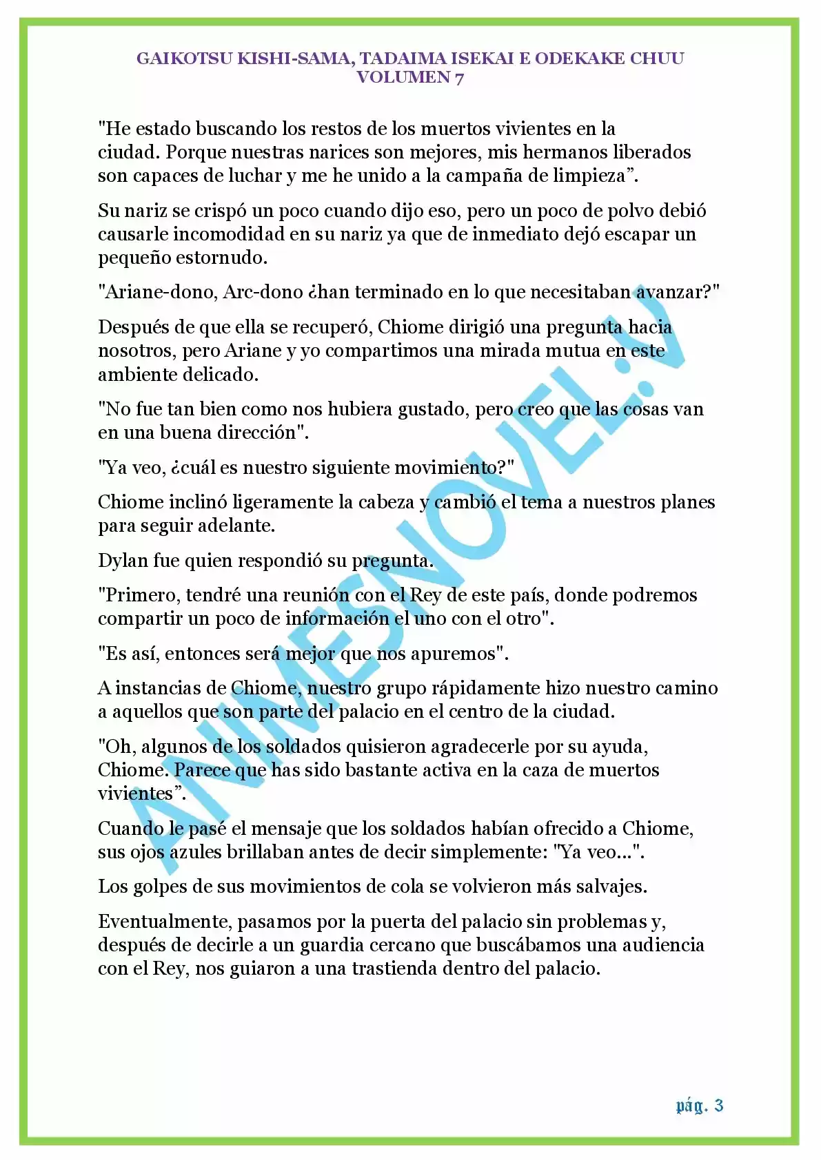 GAIKOTSU KISHI-SAMA (Novela) - Capítulo 167 - Página 3 - LectorTMOo