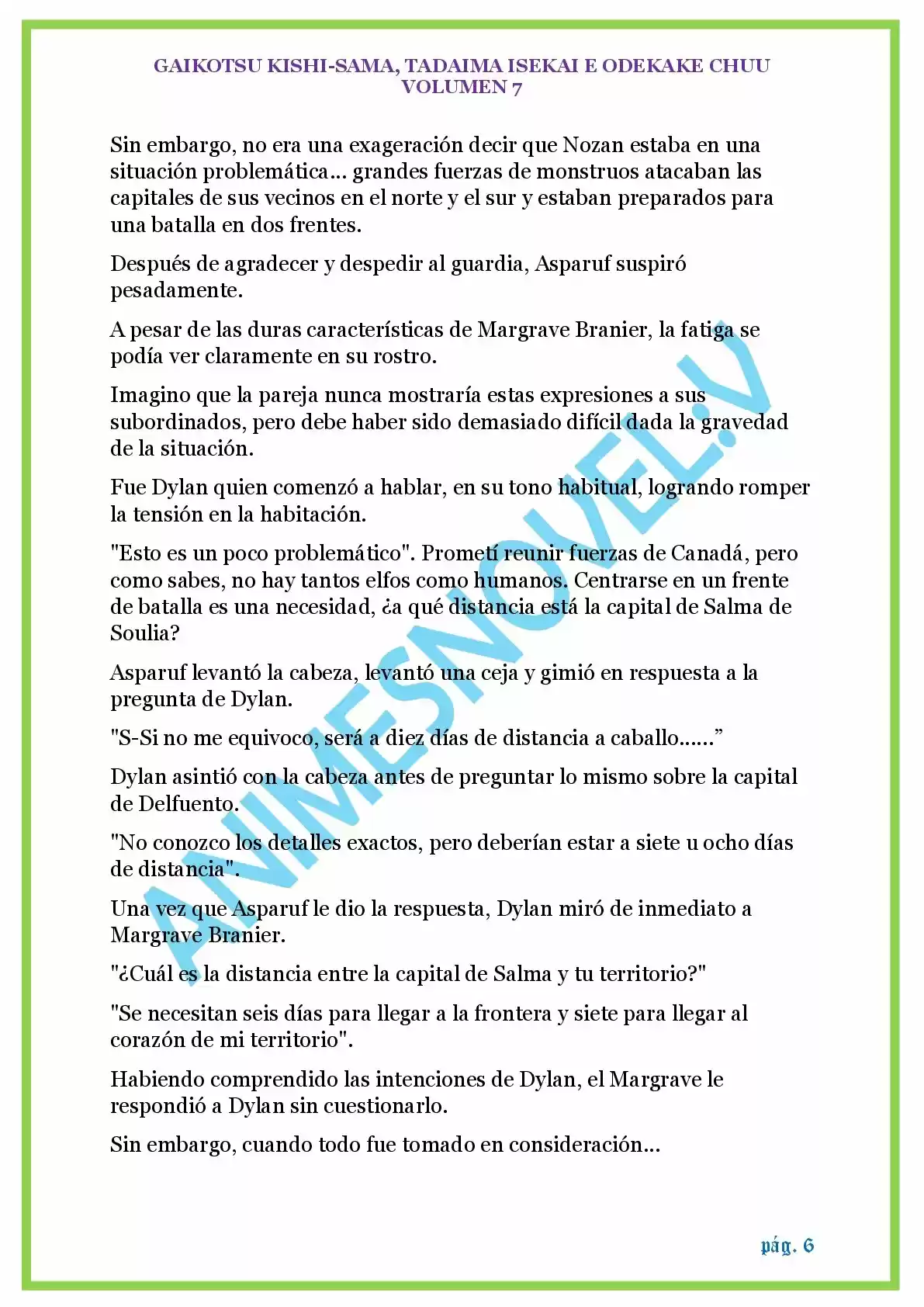 GAIKOTSU KISHI-SAMA (Novela) - Capítulo 167 - Página 6 - LectorTMOo