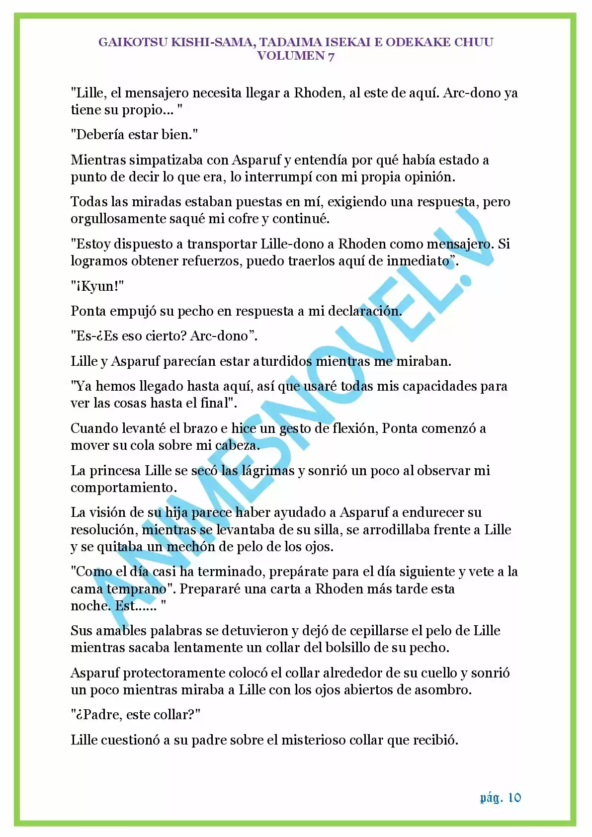GAIKOTSU KISHI-SAMA (Novela) - Capítulo 167 - Página 10 - LectorTMOo