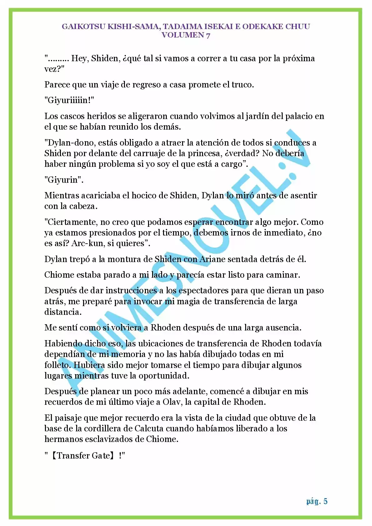 GAIKOTSU KISHI-SAMA (Novela) - Capítulo 168 - Página 5 - LectorTMOo