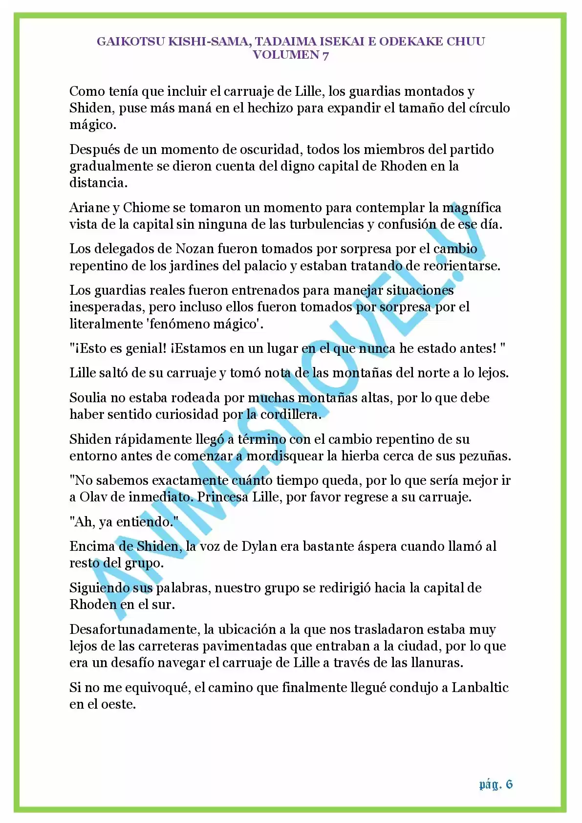 GAIKOTSU KISHI-SAMA (Novela) - Capítulo 168 - Página 6 - LectorTMOo