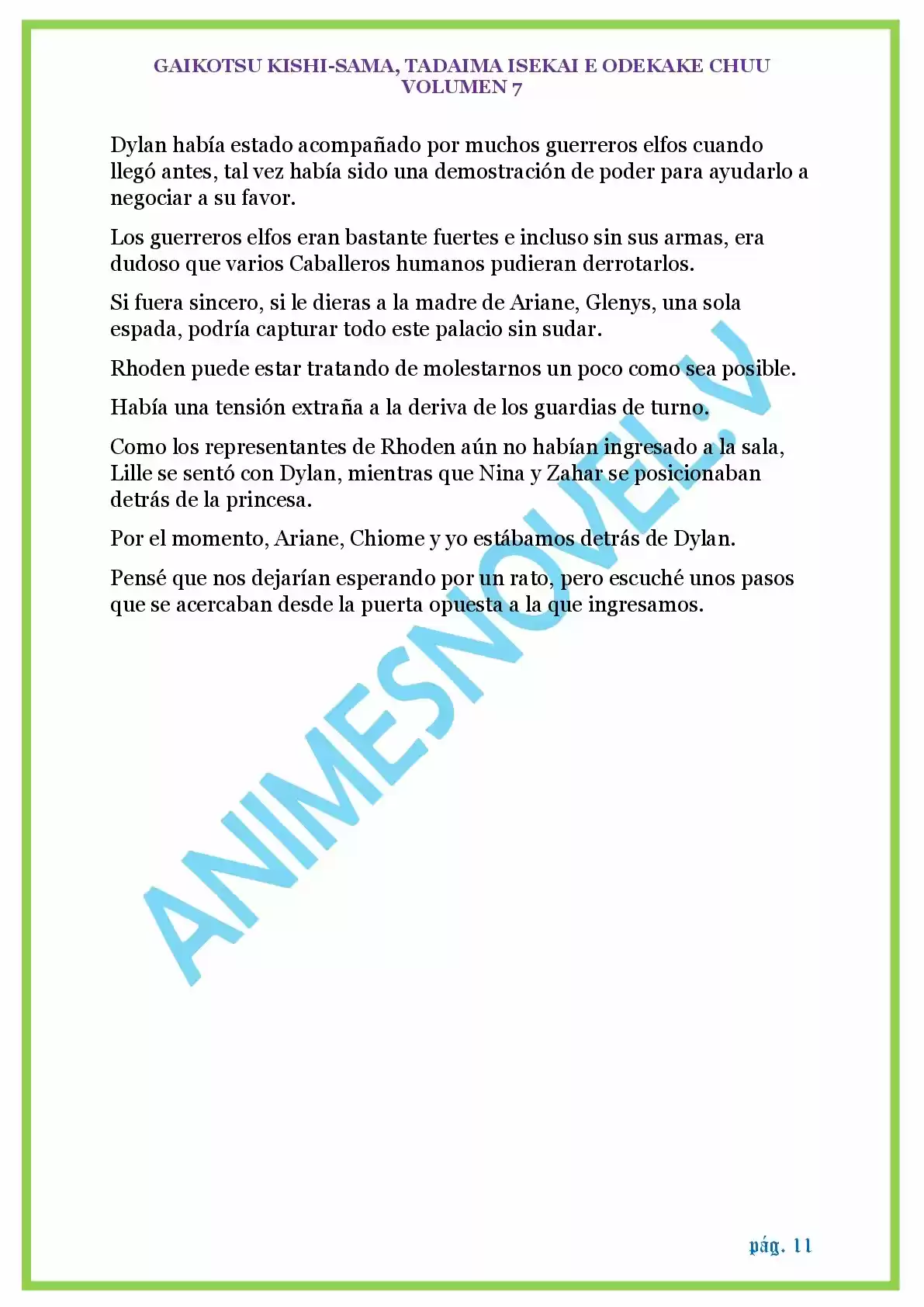 GAIKOTSU KISHI-SAMA (Novela) - Capítulo 168 - Página 11 - LectorTMOo
