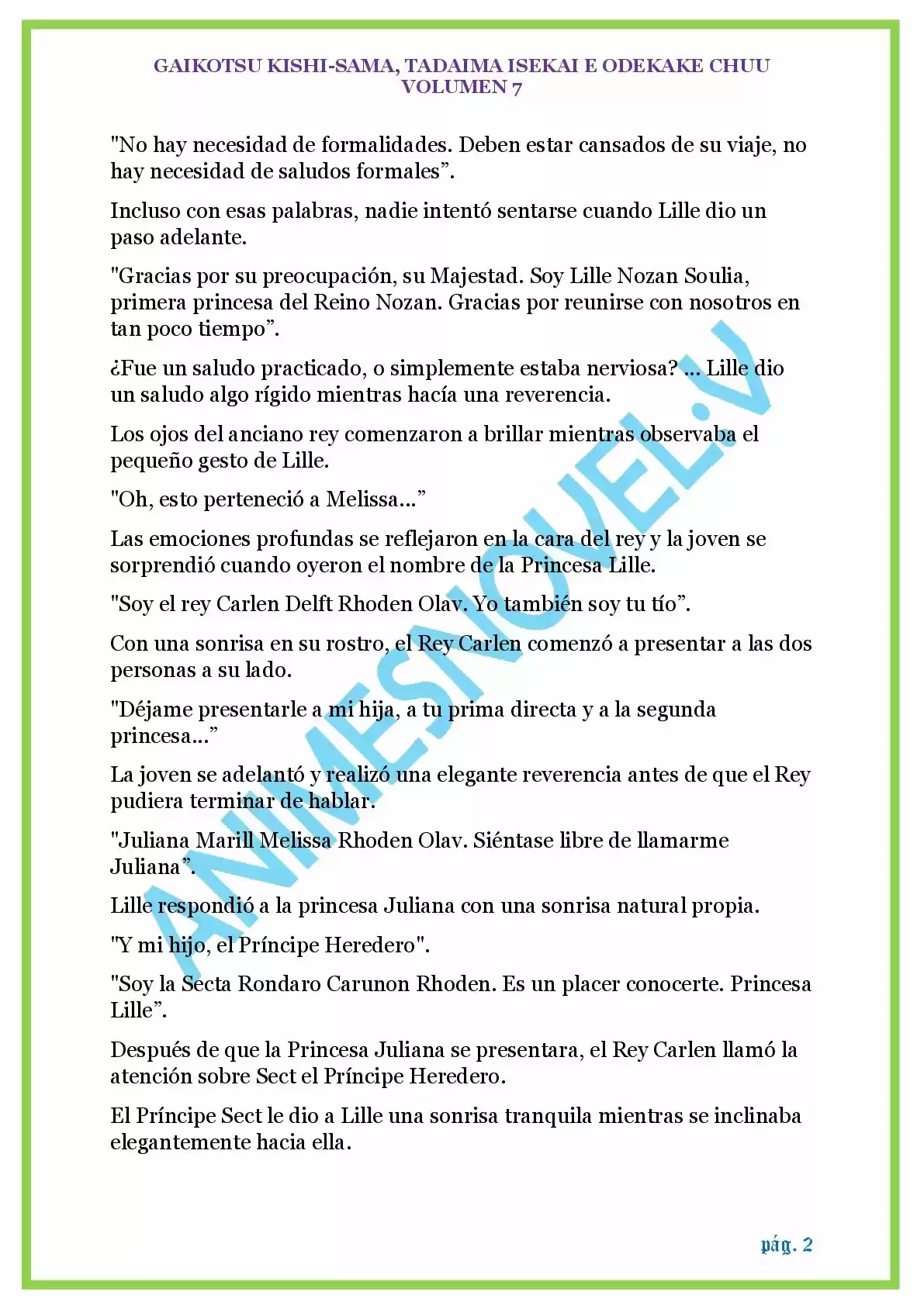 GAIKOTSU KISHI-SAMA (Novela) - Capítulo 169 - Página 2 - LectorTMOo