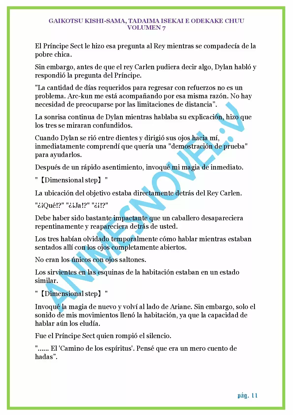 GAIKOTSU KISHI-SAMA (Novela) - Capítulo 169 - Página 11 - LectorTMOo
