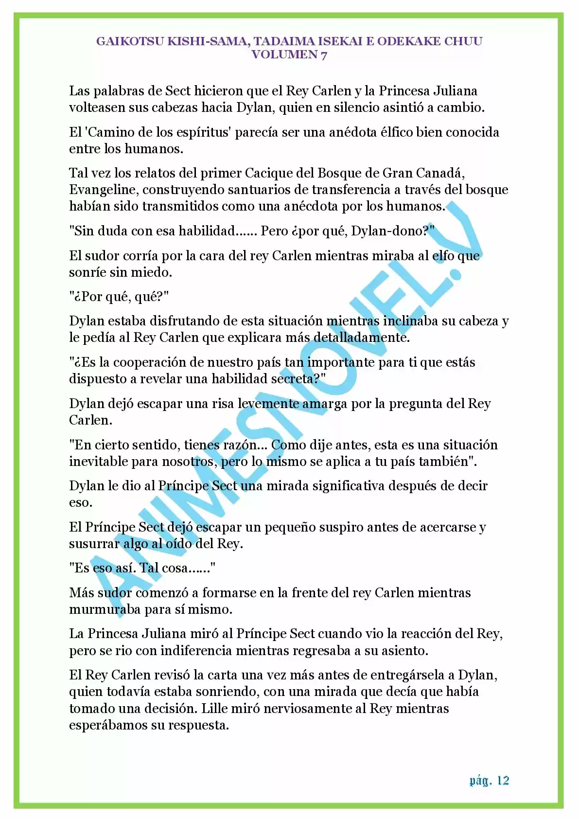 GAIKOTSU KISHI-SAMA (Novela) - Capítulo 169 - Página 12 - LectorTMOo