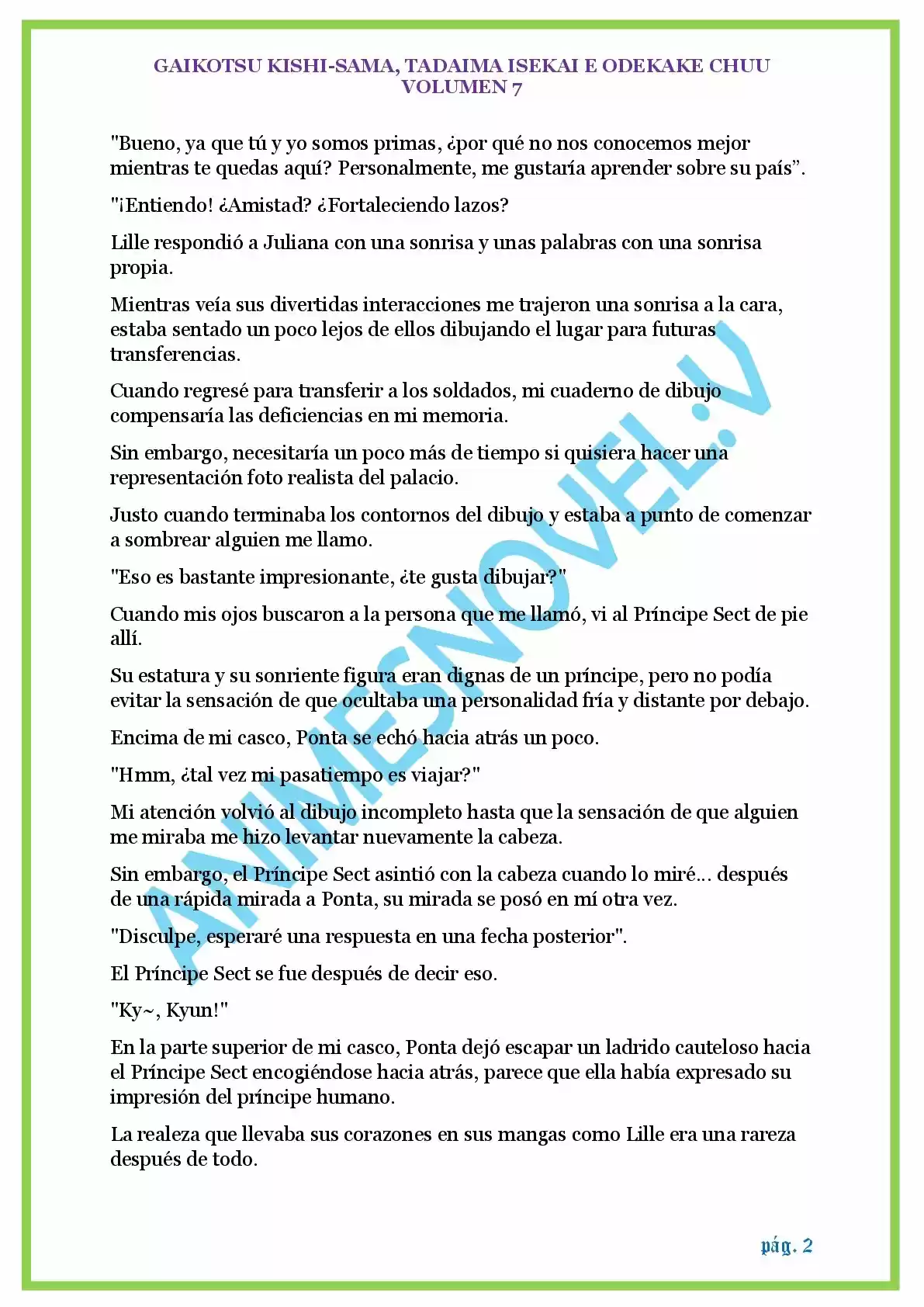 GAIKOTSU KISHI-SAMA (Novela) - Capítulo 170 - Página 2 - LectorTMOo