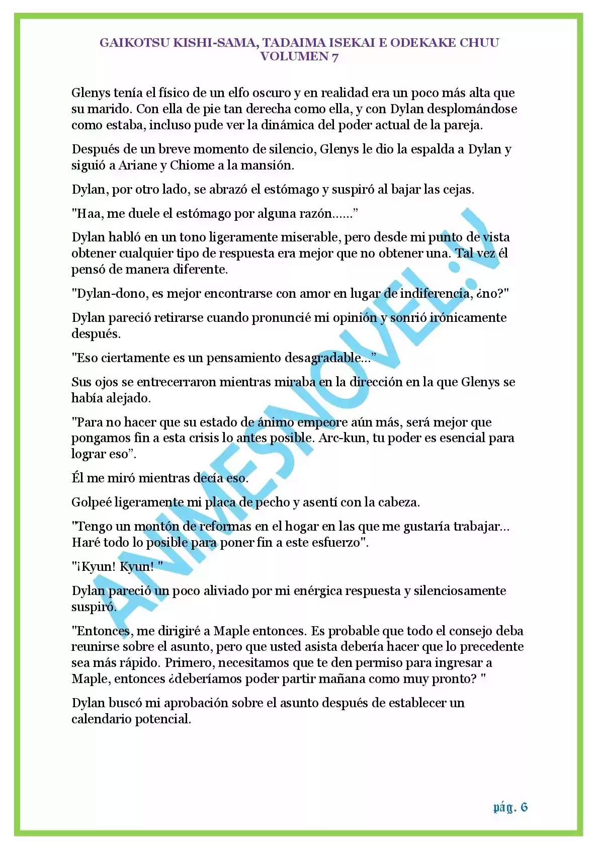 GAIKOTSU KISHI-SAMA (Novela) - Capítulo 170 - Página 6 - LectorTMOo