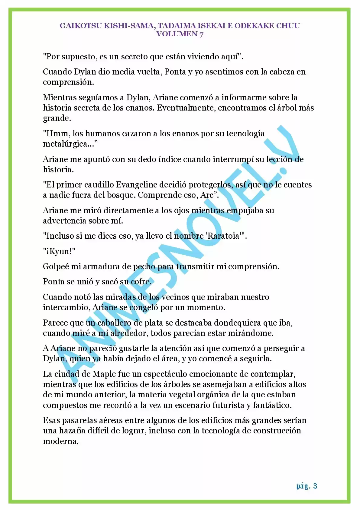 GAIKOTSU KISHI-SAMA (Novela) - Capítulo 171 - Página 3 - LectorTMOo