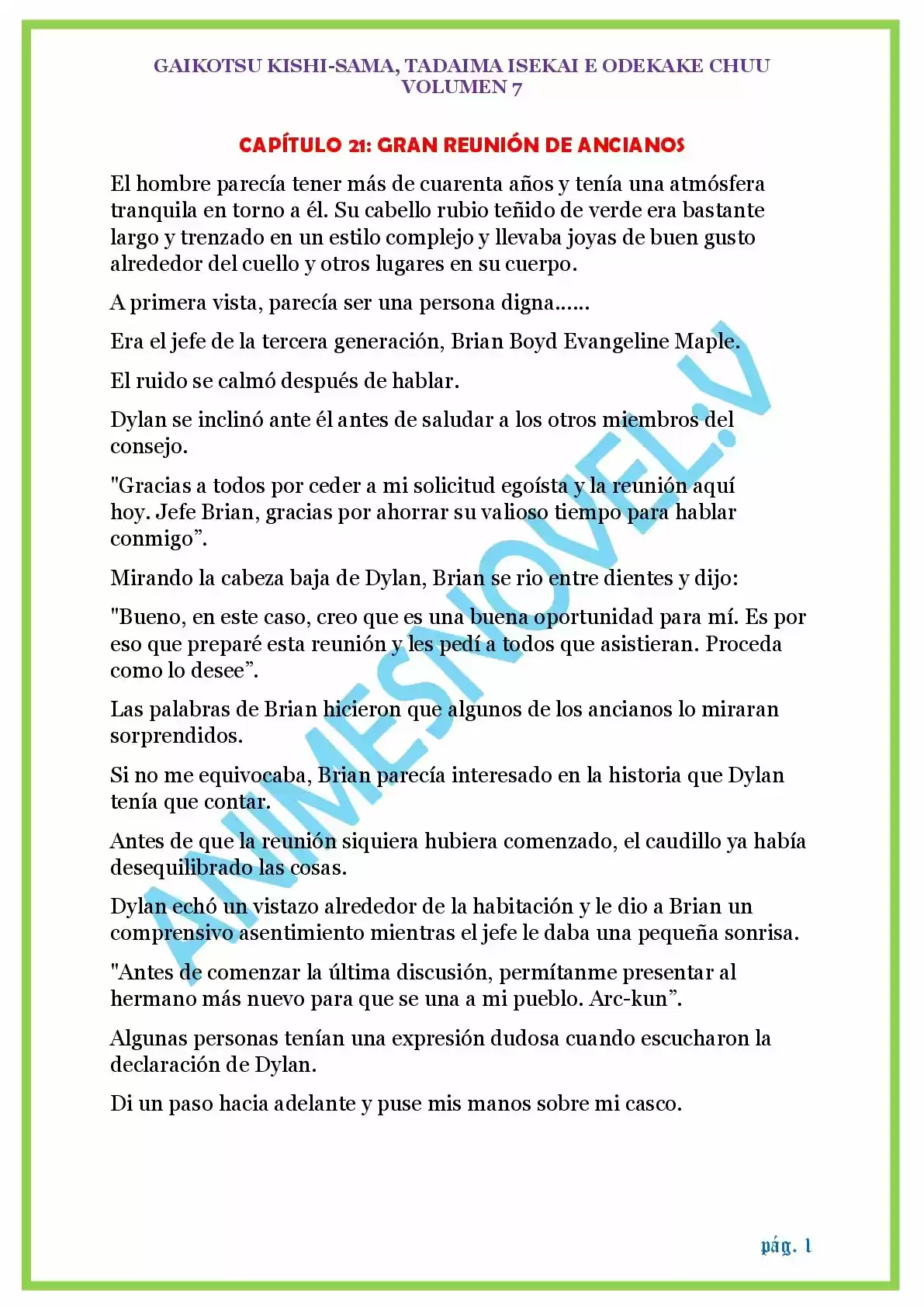 GAIKOTSU KISHI-SAMA (Novela) - Capítulo 172 - Página 1 - LectorTMOo