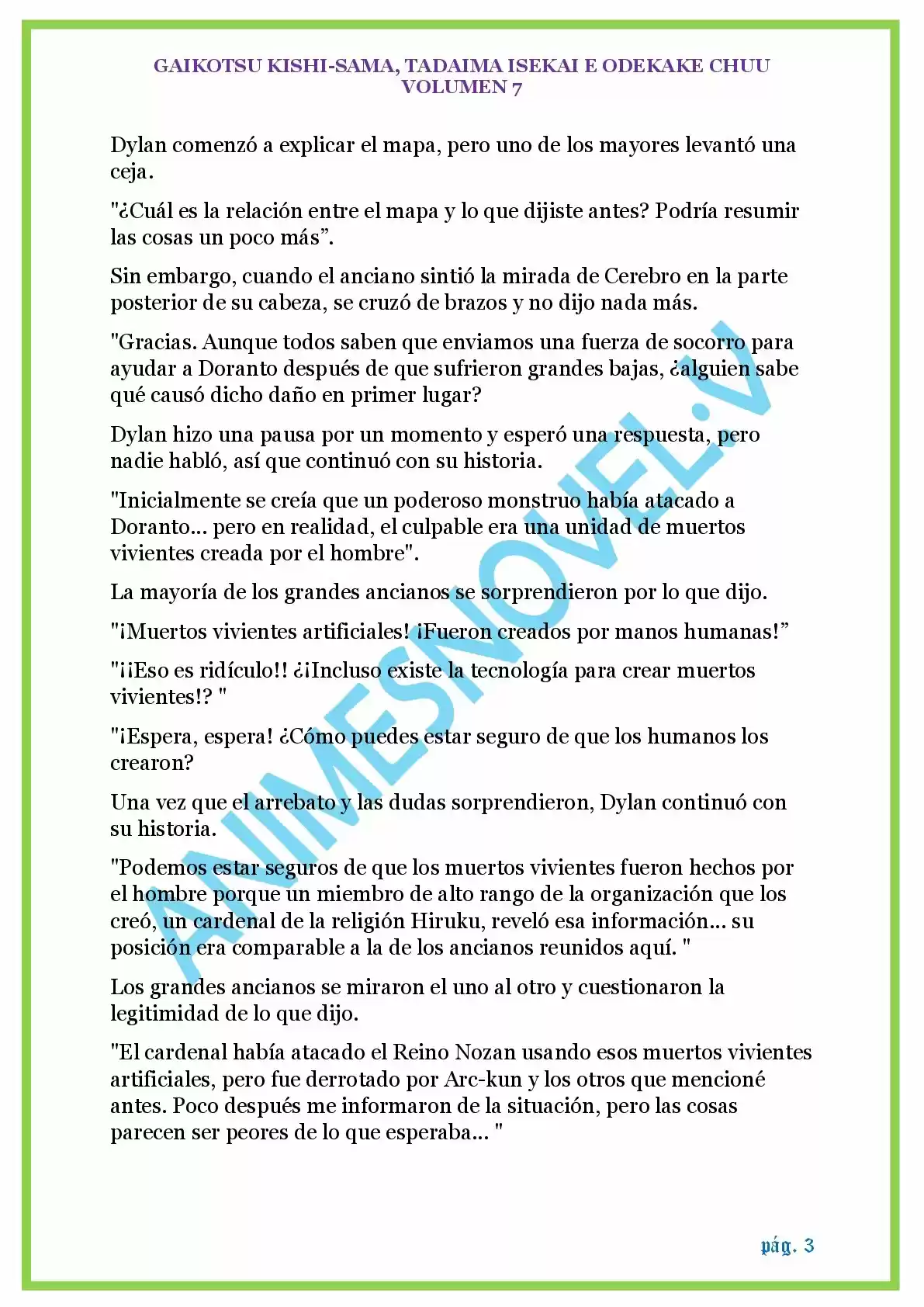 GAIKOTSU KISHI-SAMA (Novela) - Capítulo 172 - Página 3 - LectorTMOo