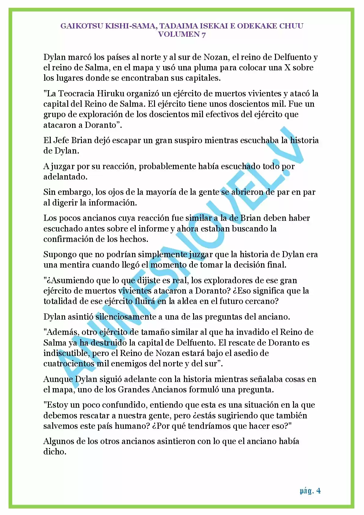 GAIKOTSU KISHI-SAMA (Novela) - Capítulo 172 - Página 4 - LectorTMOo