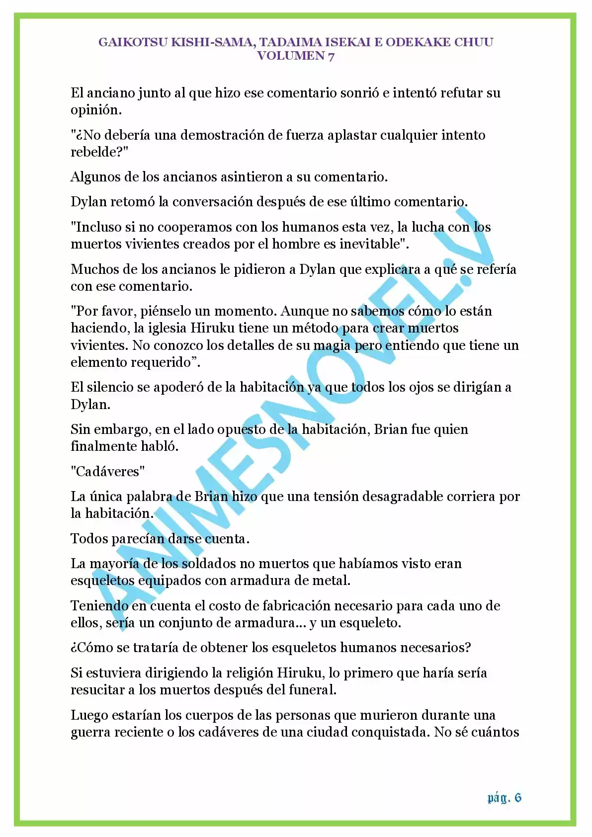 GAIKOTSU KISHI-SAMA (Novela) - Capítulo 172 - Página 6 - LectorTMOo