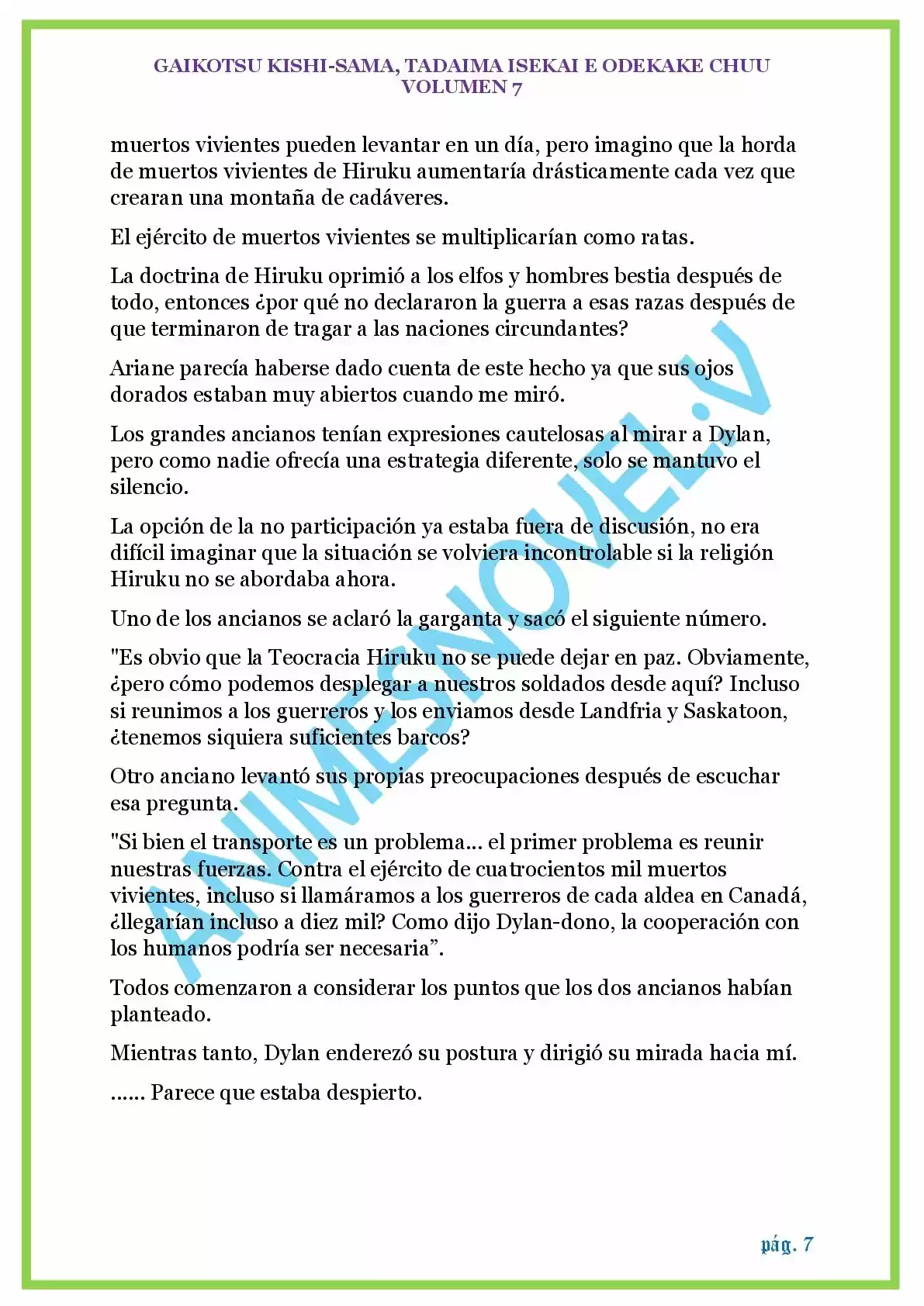 GAIKOTSU KISHI-SAMA (Novela) - Capítulo 172 - Página 7 - LectorTMOo