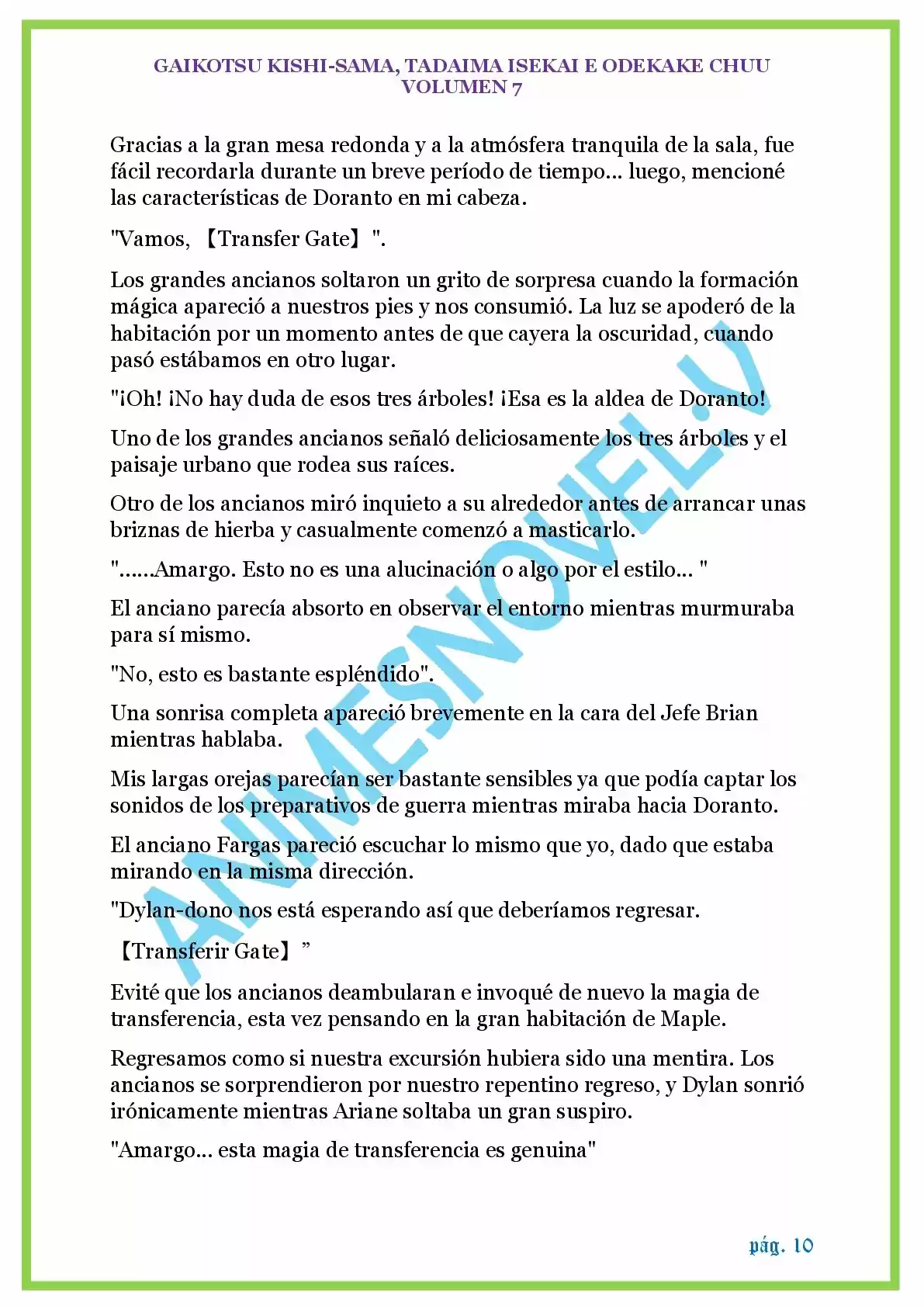 GAIKOTSU KISHI-SAMA (Novela) - Capítulo 172 - Página 10 - LectorTMOo