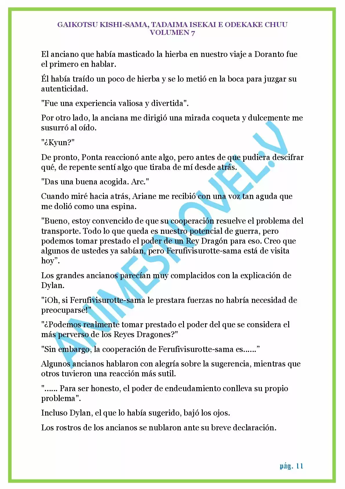 GAIKOTSU KISHI-SAMA (Novela) - Capítulo 172 - Página 11 - LectorTMOo