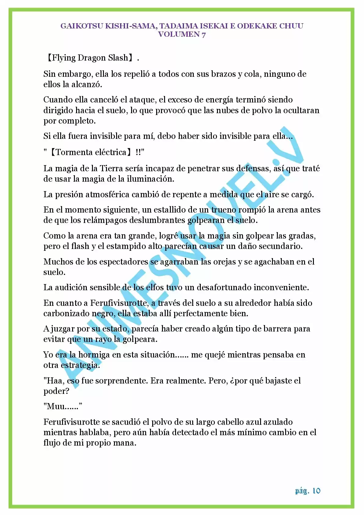 GAIKOTSU KISHI-SAMA (Novela) - Capítulo 173 - Página 10 - LectorTMOo