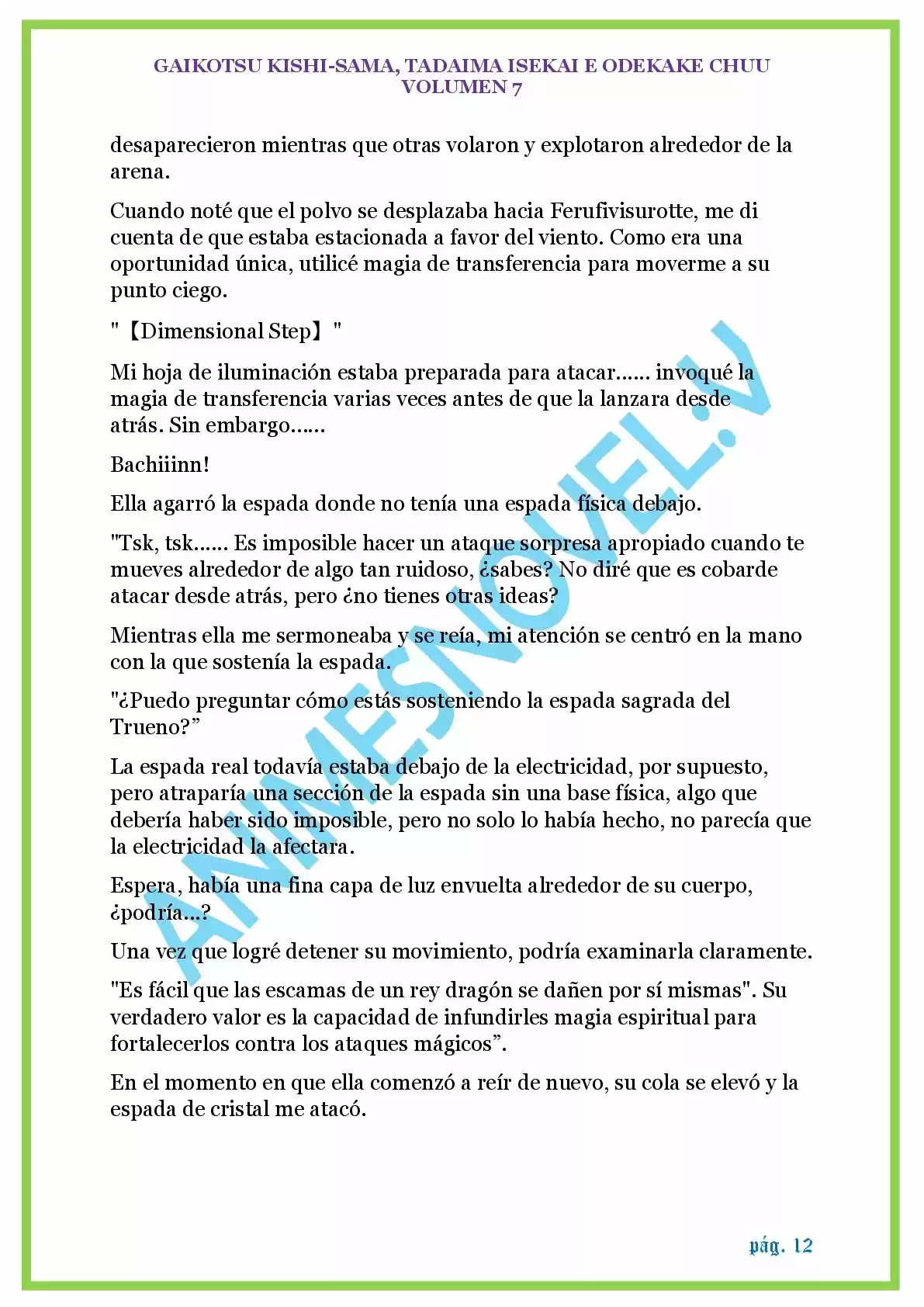GAIKOTSU KISHI-SAMA (Novela) - Capítulo 173 - Página 12 - LectorTMOo