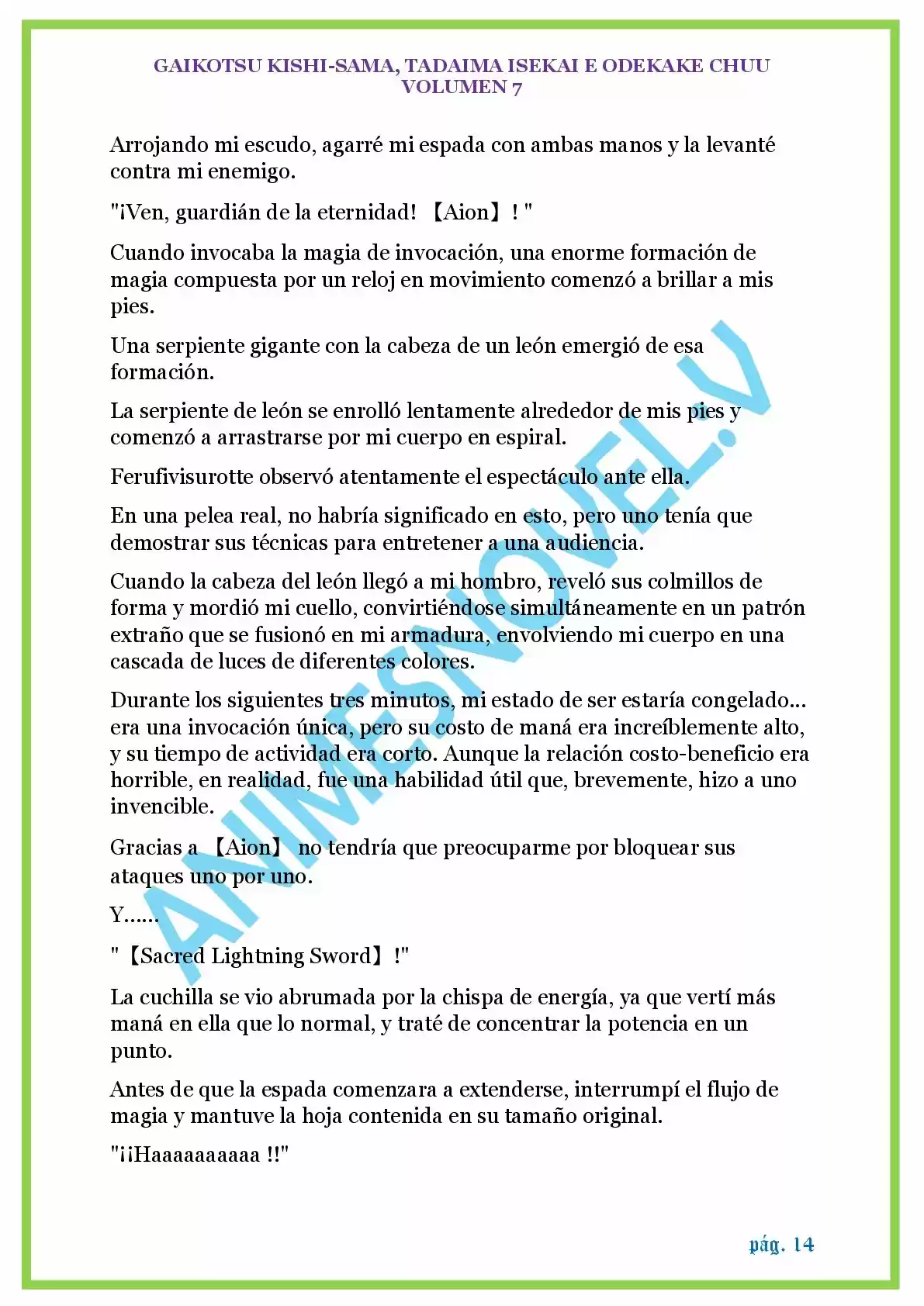 GAIKOTSU KISHI-SAMA (Novela) - Capítulo 173 - Página 14 - LectorTMOo