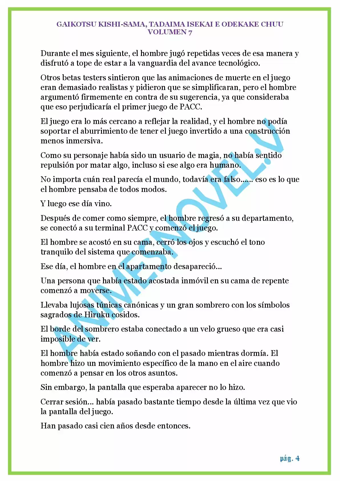GAIKOTSU KISHI-SAMA (Novela) - Capítulo 174 - Página 4 - LectorTMOo