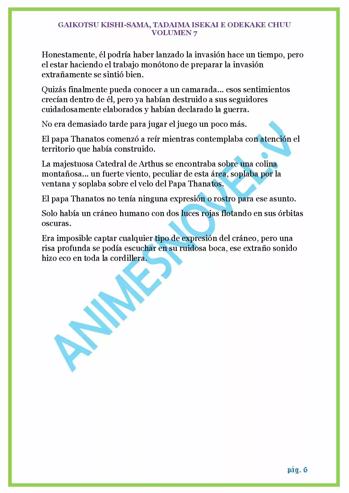 GAIKOTSU KISHI-SAMA (Novela) - Capítulo 174 - Página 6 - LectorTMOo