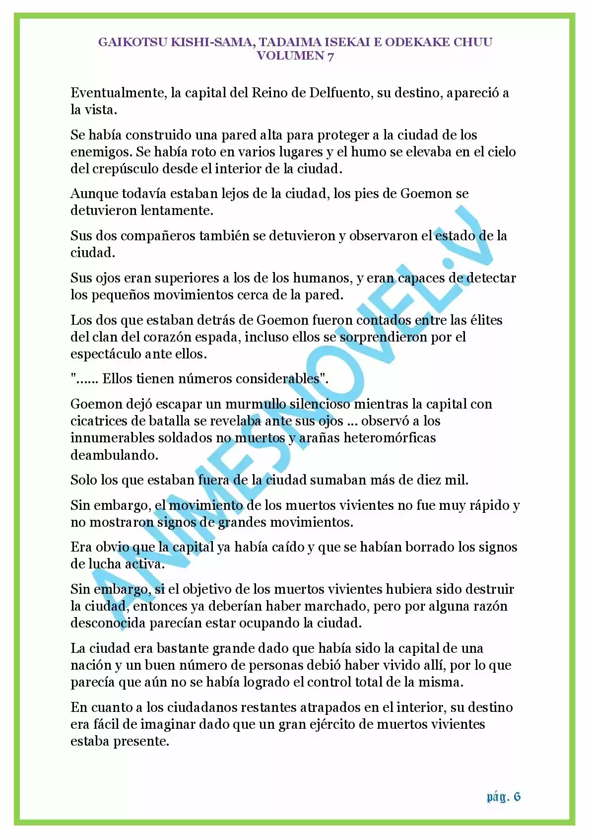 GAIKOTSU KISHI-SAMA (Novela) - Capítulo 175 - Página 6 - LectorTMOo