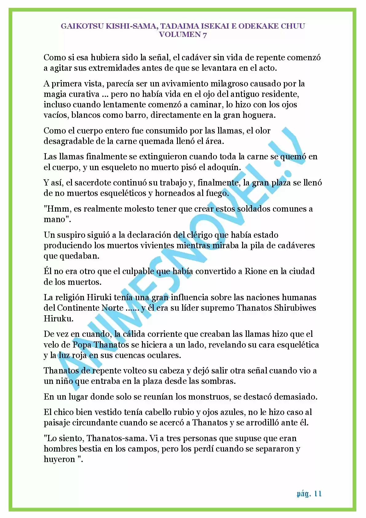 GAIKOTSU KISHI-SAMA (Novela) - Capítulo 175 - Página 11 - LectorTMOo