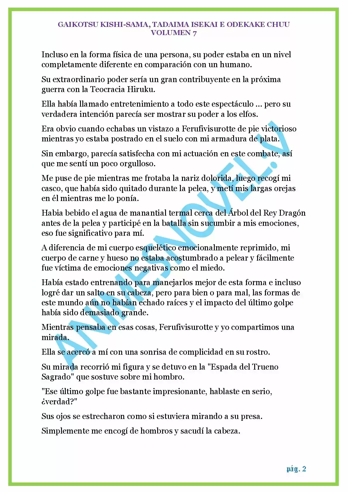 GAIKOTSU KISHI-SAMA (Novela) - Capítulo 176 - Página 2 - LectorTMOo