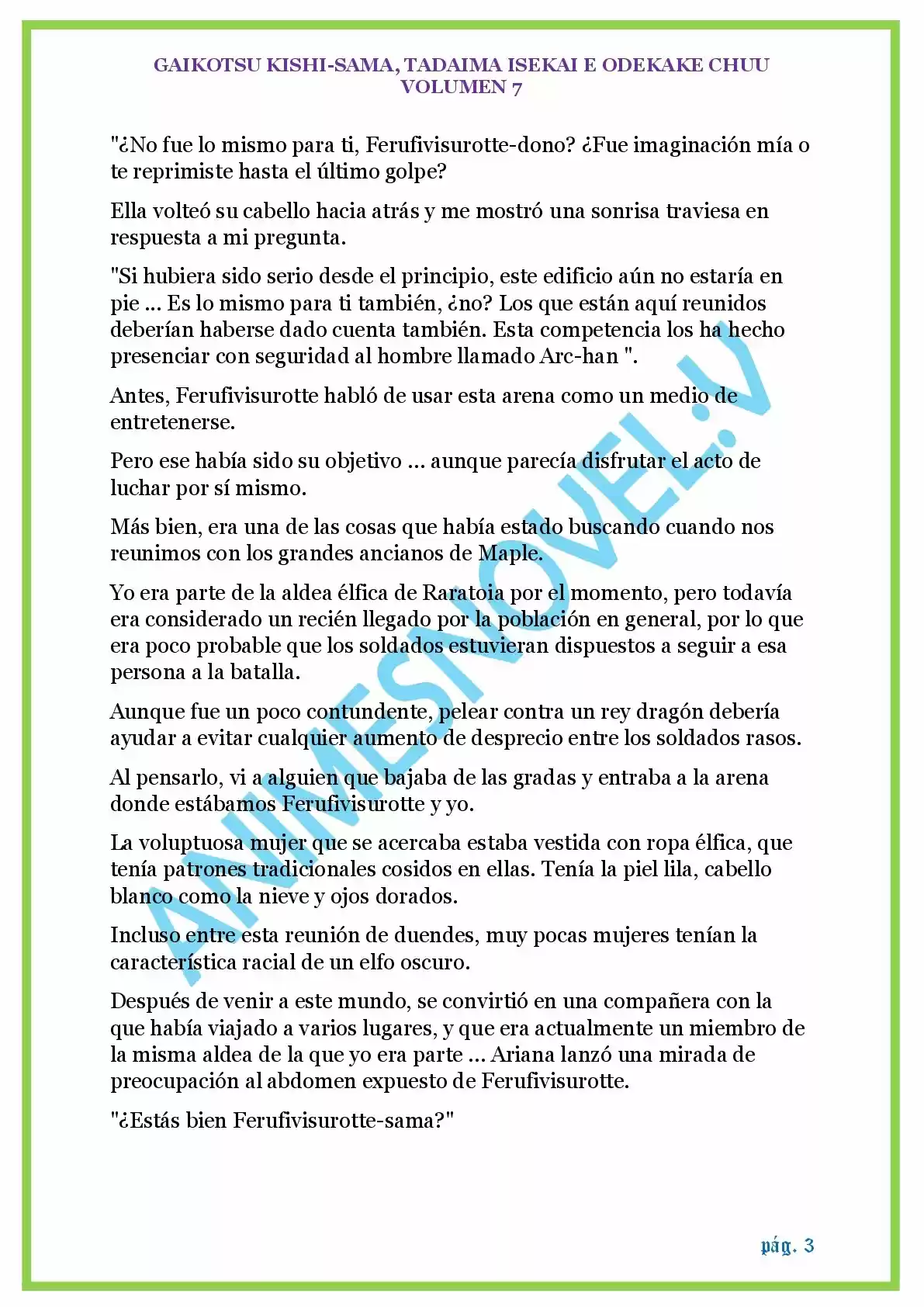 GAIKOTSU KISHI-SAMA (Novela) - Capítulo 176 - Página 3 - LectorTMOo