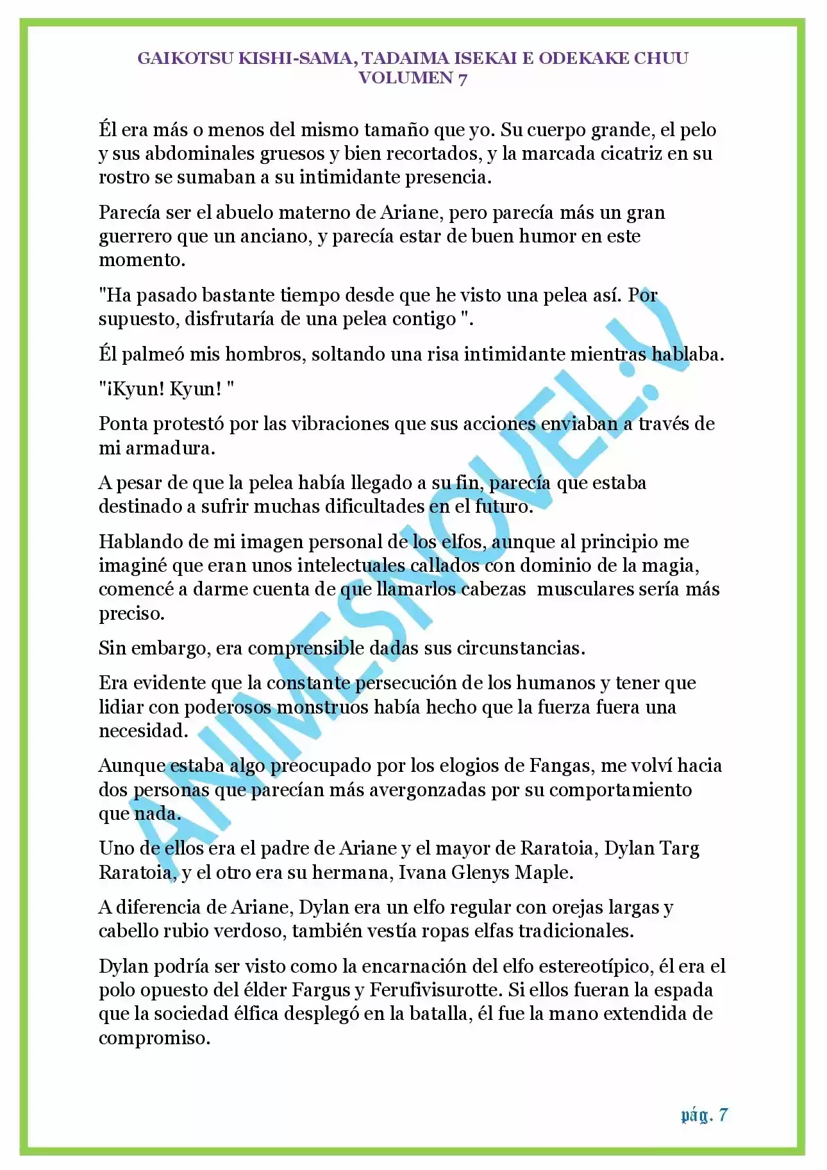 GAIKOTSU KISHI-SAMA (Novela) - Capítulo 176 - Página 7 - LectorTMOo