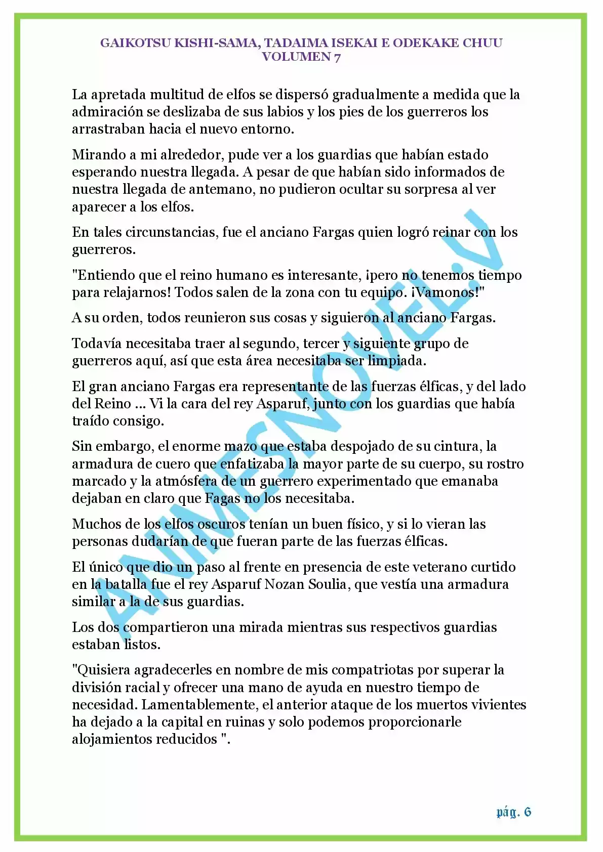 GAIKOTSU KISHI-SAMA (Novela) - Capítulo 178 - Página 6 - LectorTMOo