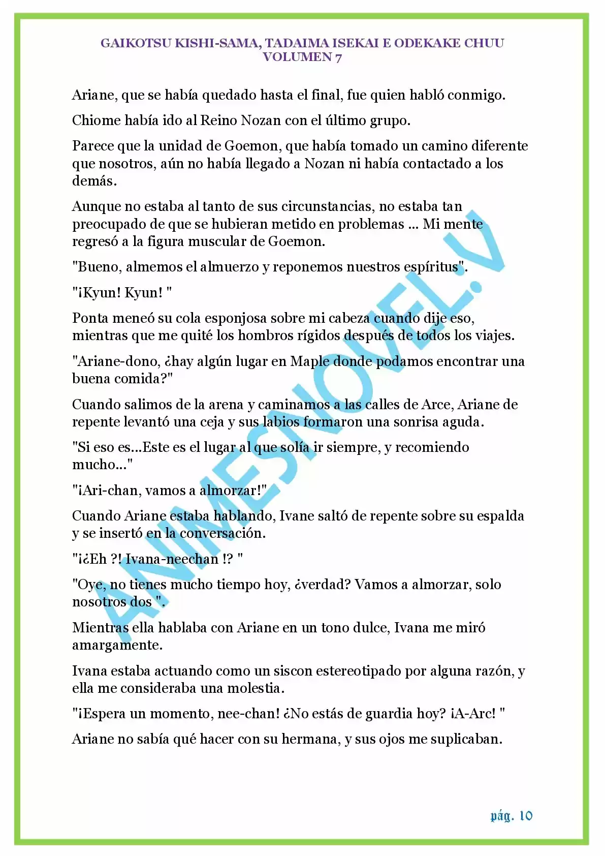 GAIKOTSU KISHI-SAMA (Novela) - Capítulo 178 - Página 10 - LectorTMOo