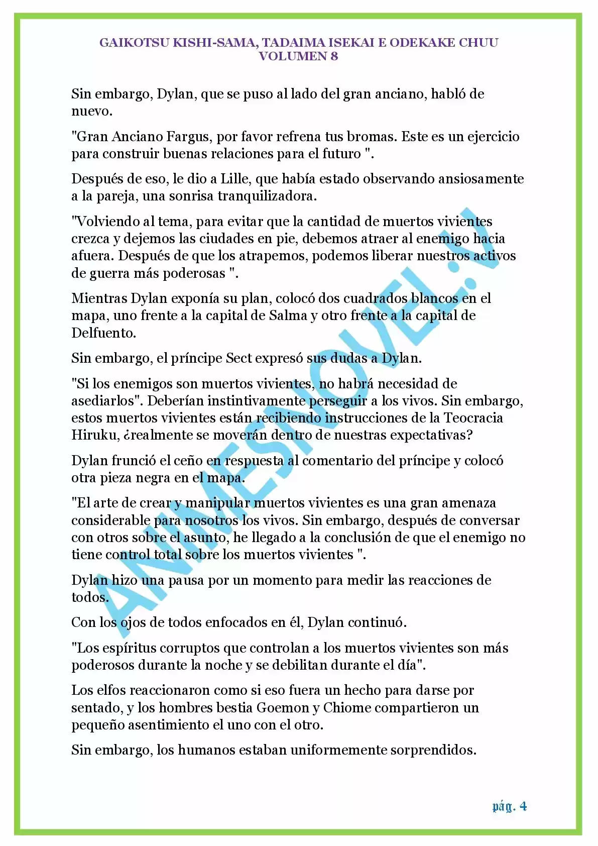 GAIKOTSU KISHI-SAMA (Novela) - Capítulo 181 - Página 4 - LectorTMOo