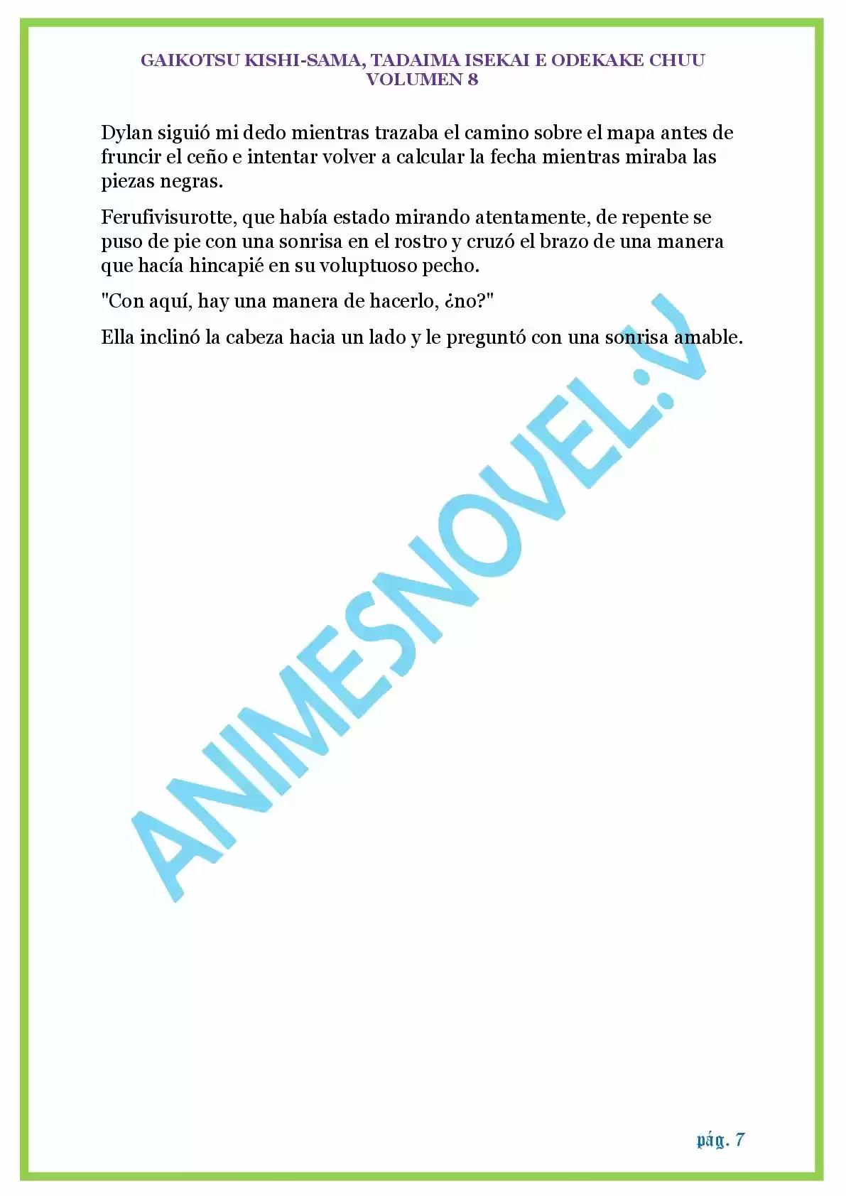 GAIKOTSU KISHI-SAMA (Novela) - Capítulo 181 - Página 7 - LectorTMOo