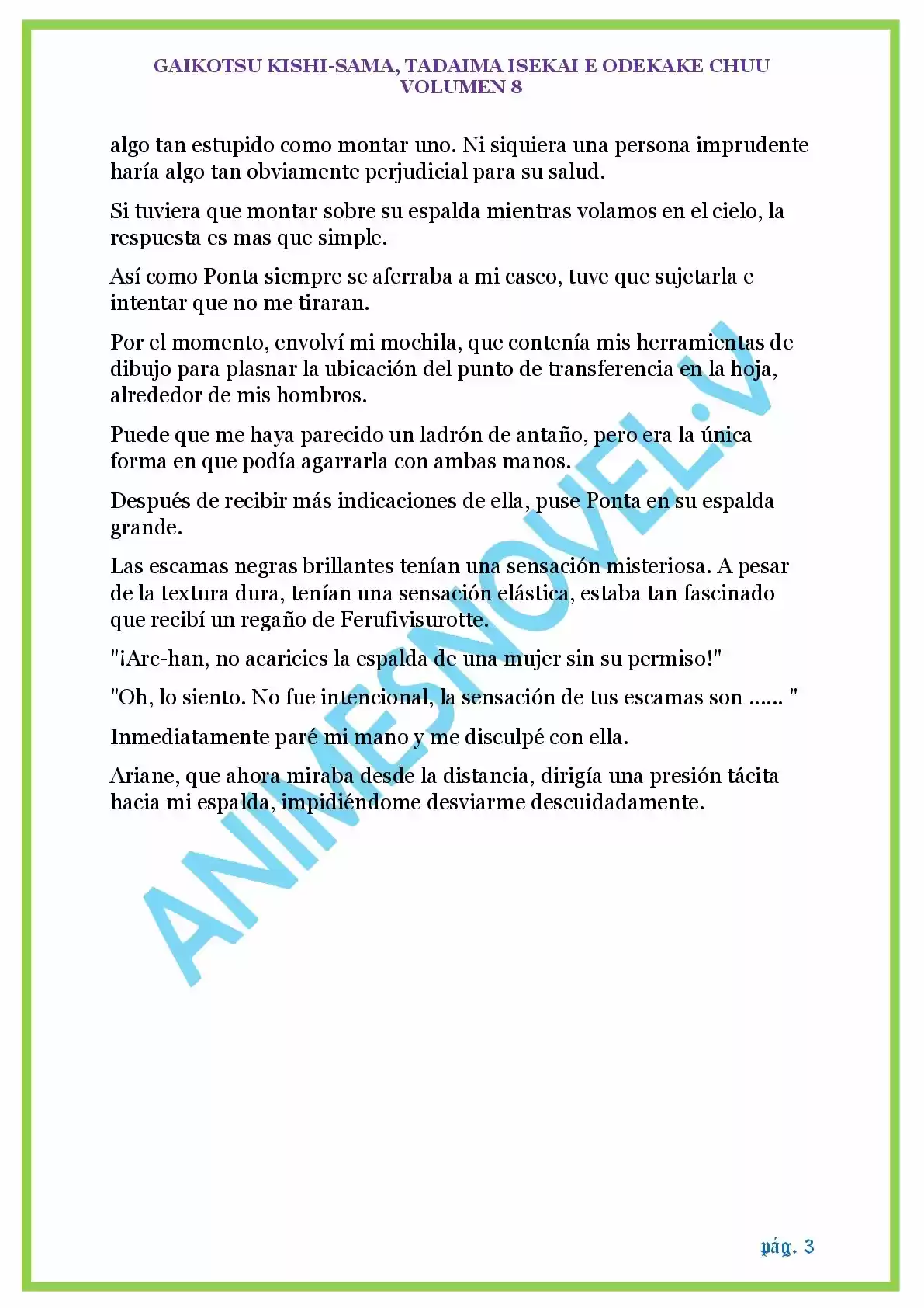 GAIKOTSU KISHI-SAMA (Novela) - Capítulo 182 - Página 3 - LectorTMOo