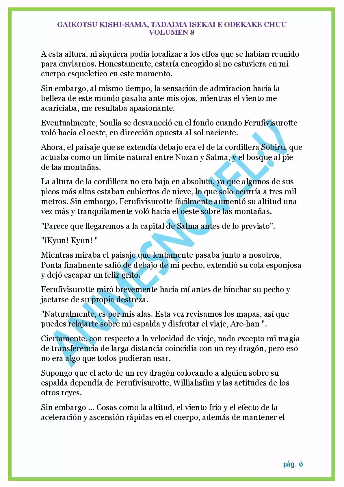 GAIKOTSU KISHI-SAMA (Novela) - Capítulo 182 - Página 6 - LectorTMOo