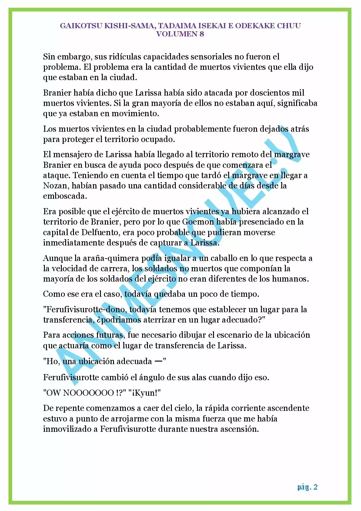 GAIKOTSU KISHI-SAMA (Novela) - Capítulo 183 - Página 2 - LectorTMOo